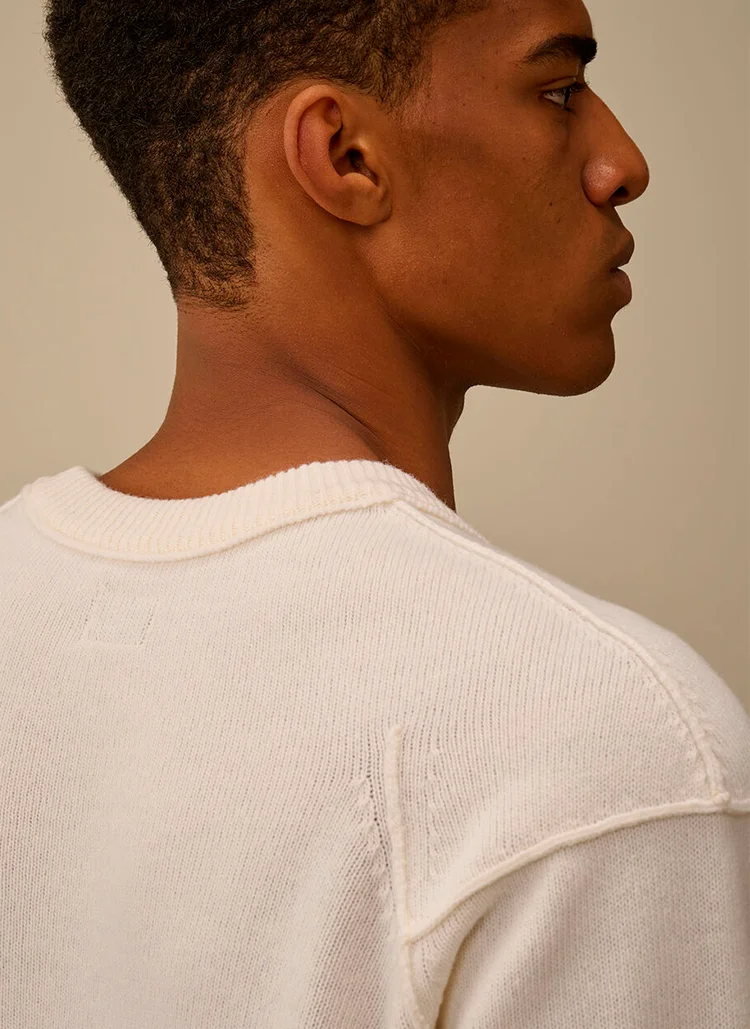 Свитер Lambswool GRS Crewneck Lens Sweater Gauze  White