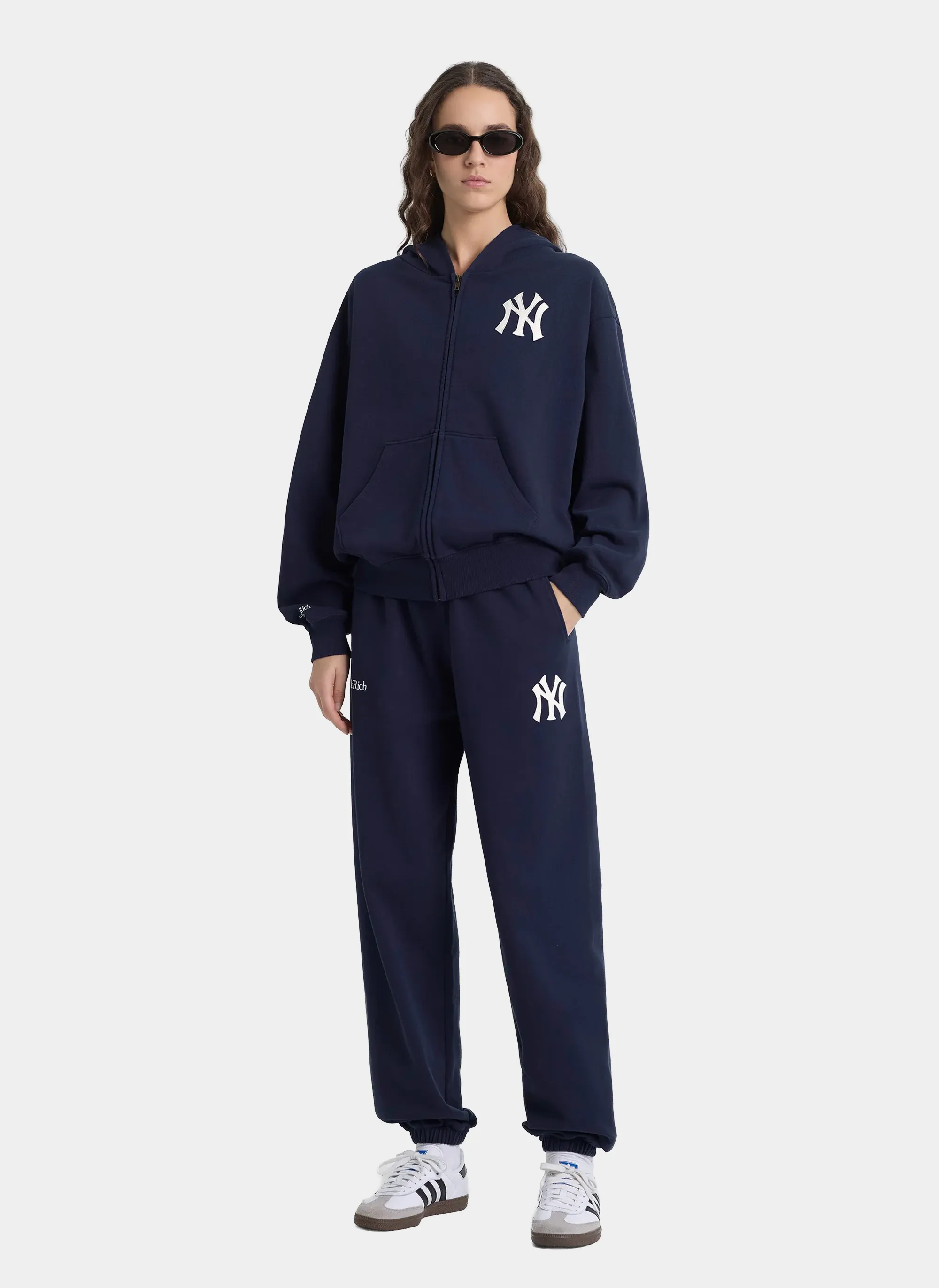 Худи на молнии Heritage Yankees Serif Zip Hoodie Dark Navy