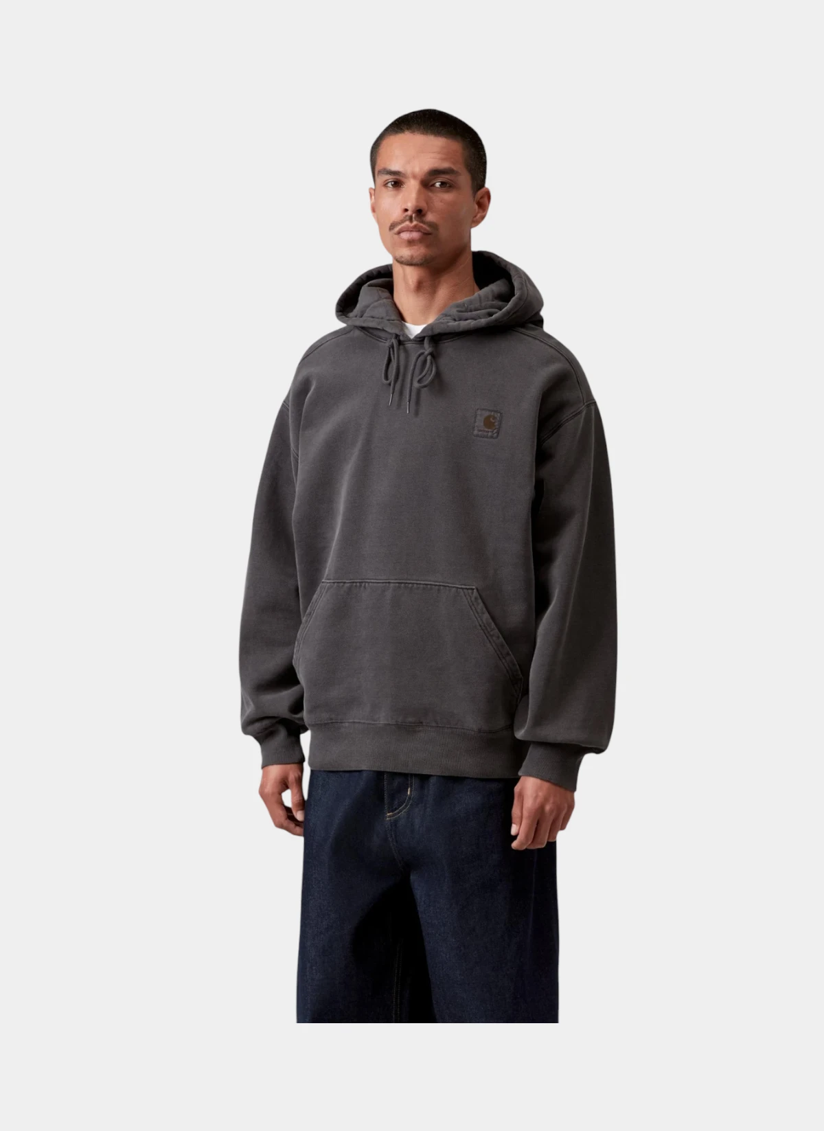 Худи Hooded Nelson Sweat Black (Garment Dyed)