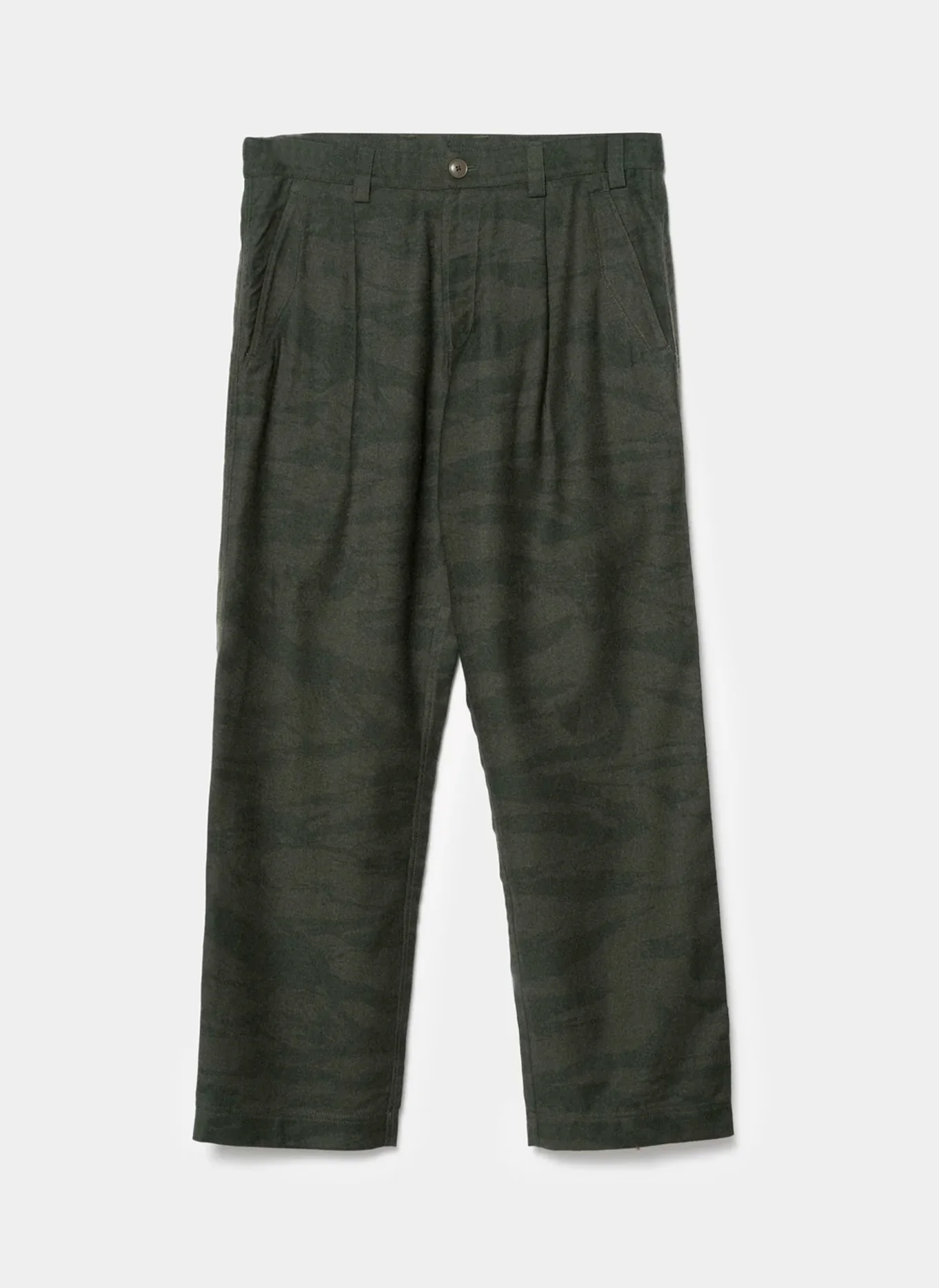 Брюки Loose Wool Chino  Dark Olive