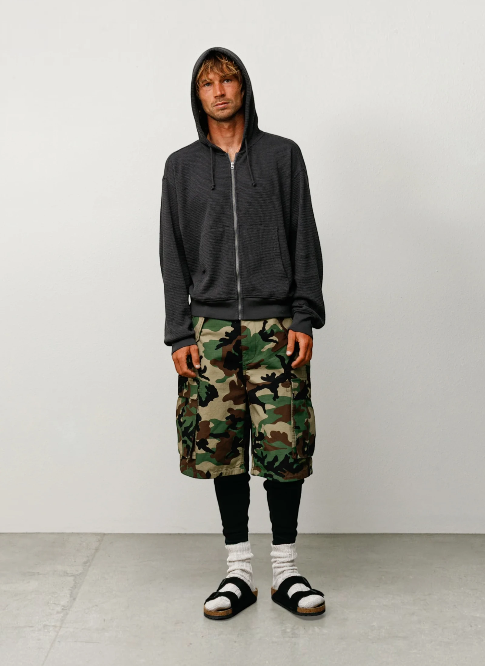 Худи на молнии Light Weight Thermal Hood Faded Black