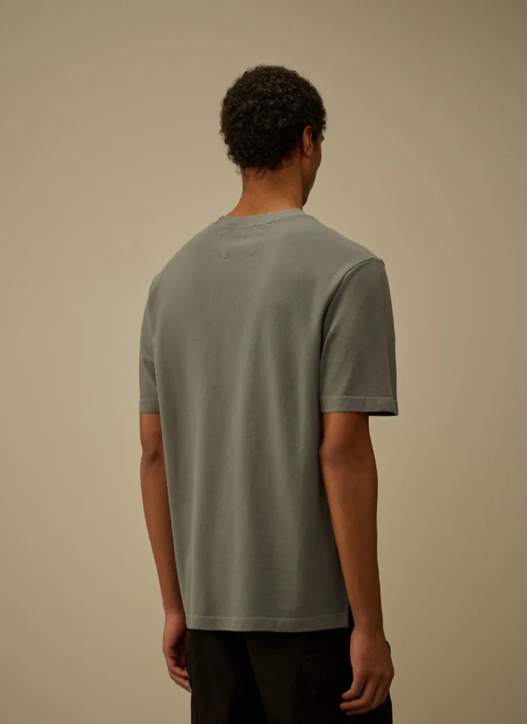 Футболка 24/1 Piquet Pigment Dyed Short Sleeve T-Shirt Gunmetal