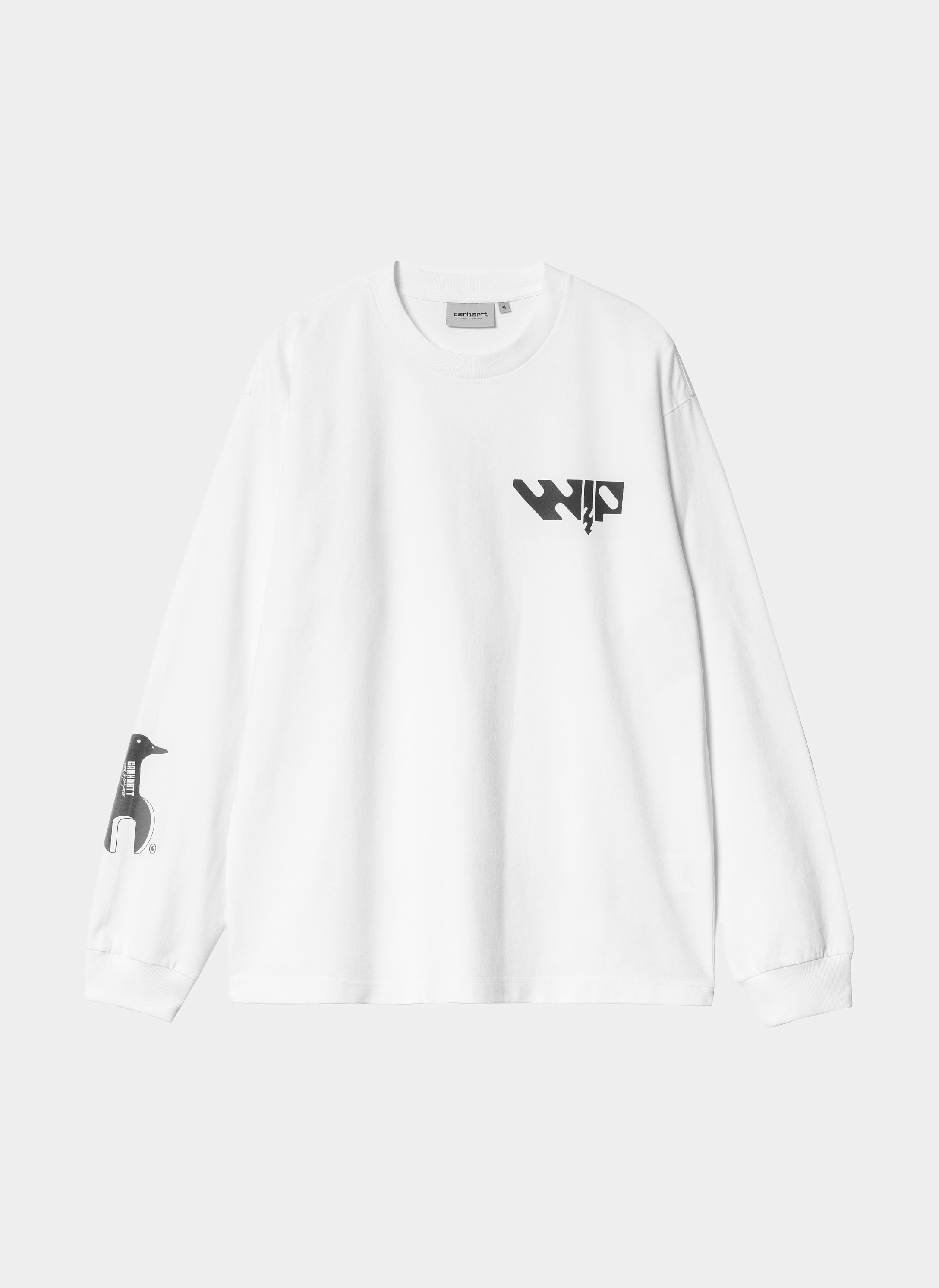 Лонгслив ‘L/S Industry T-Shirt’ White / Black (Garment Dyed) Лонгслив ‘L/S Industry T-Shirt’ White / Black (Garment Dyed)
