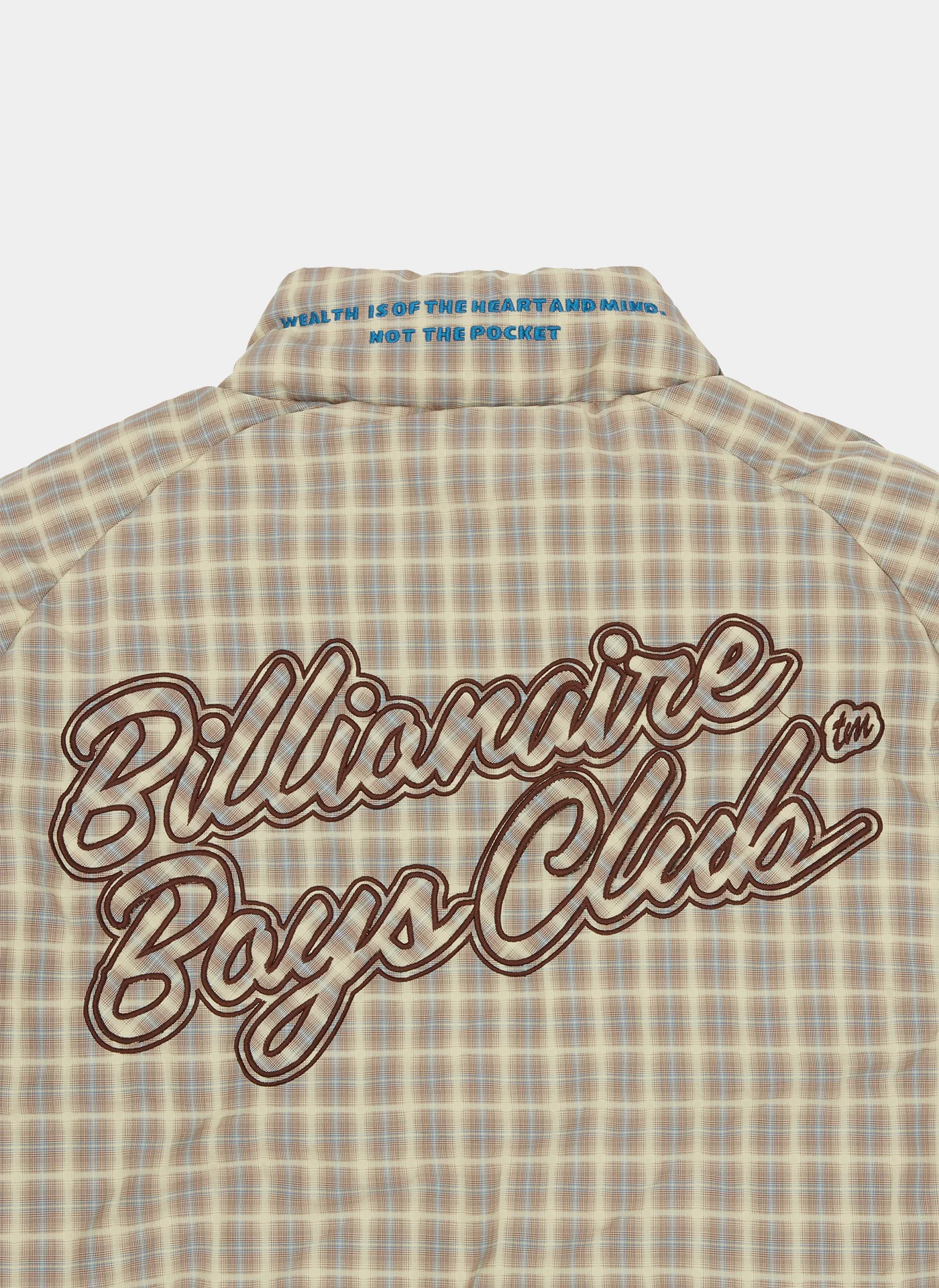 Куртка Script Nylon Check Puffer Jacket Brown Check