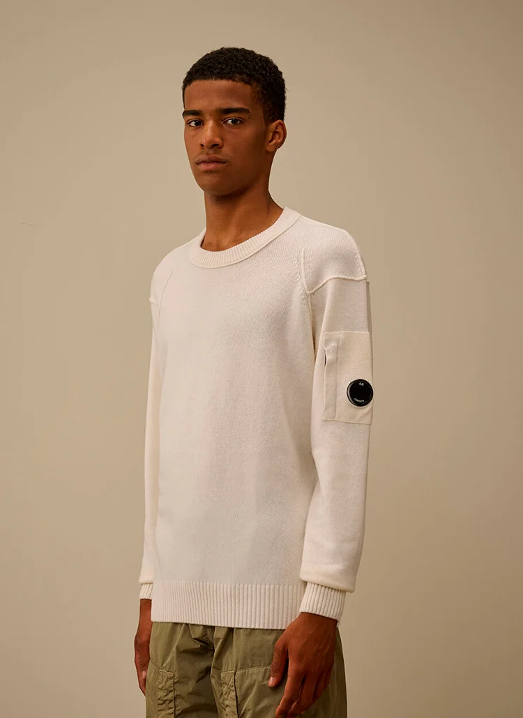 Свитер Lambswool GRS Crewneck Lens Sweater Gauze  White