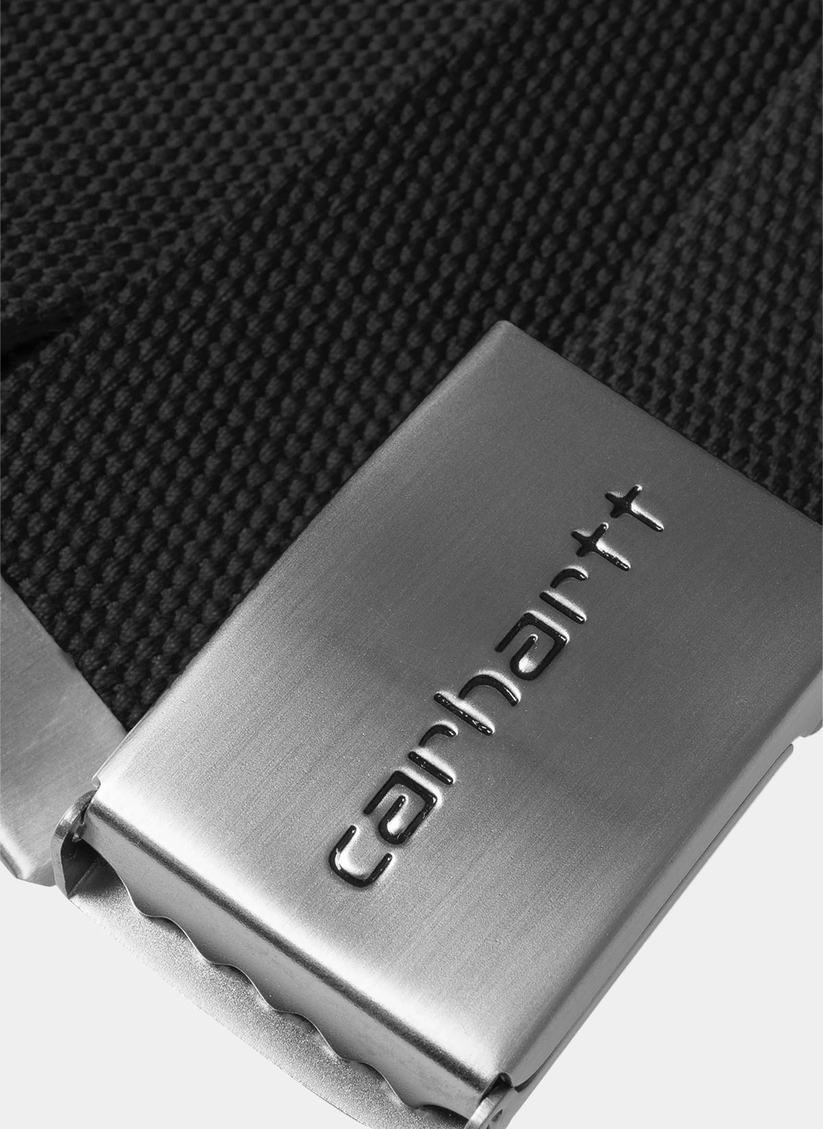 Ремень текстильный Clip Belt Chrome Black