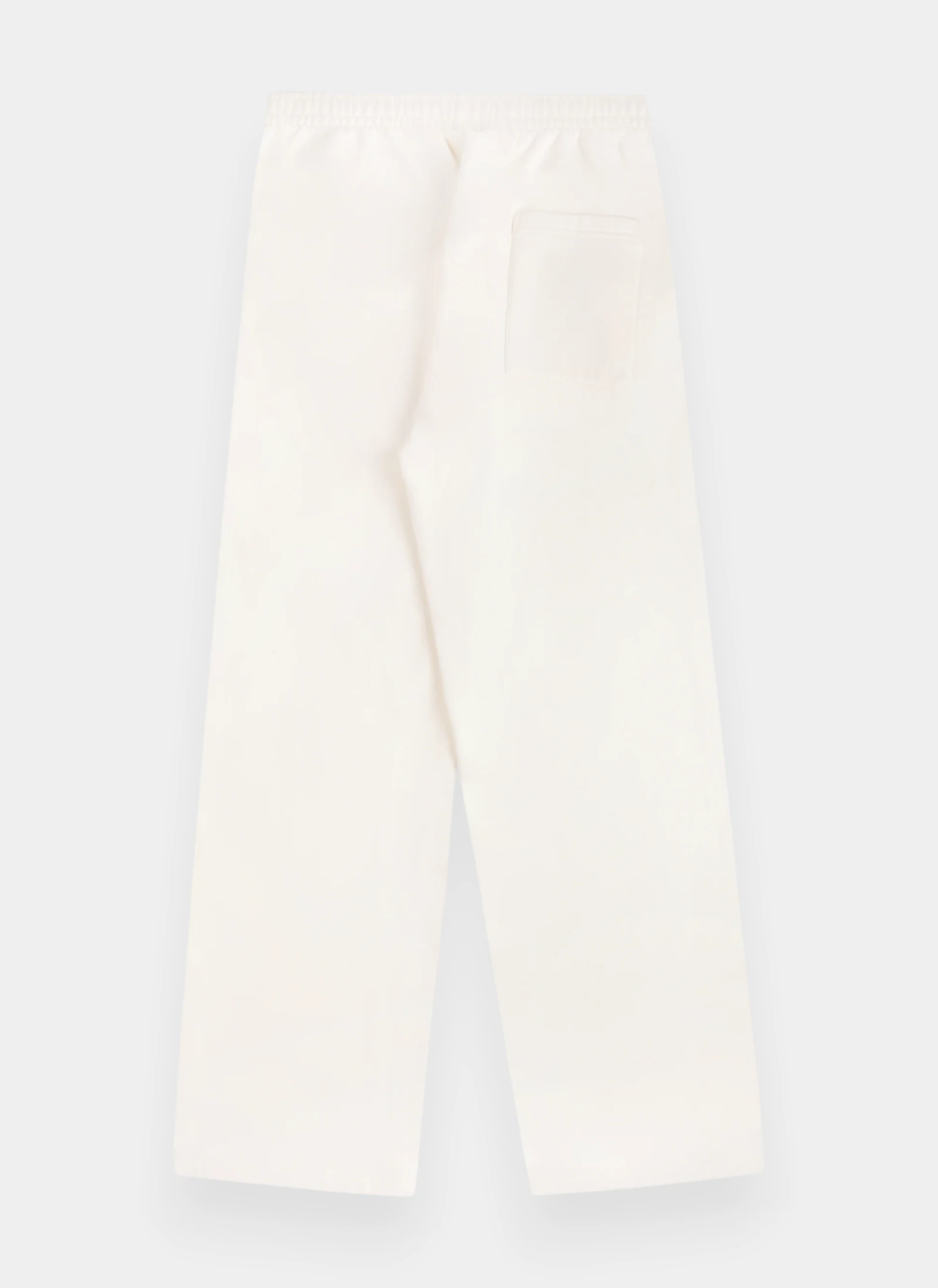 Брюки Signature Logo Embroidered Wide Sweatpant Ecru/Light Navy
