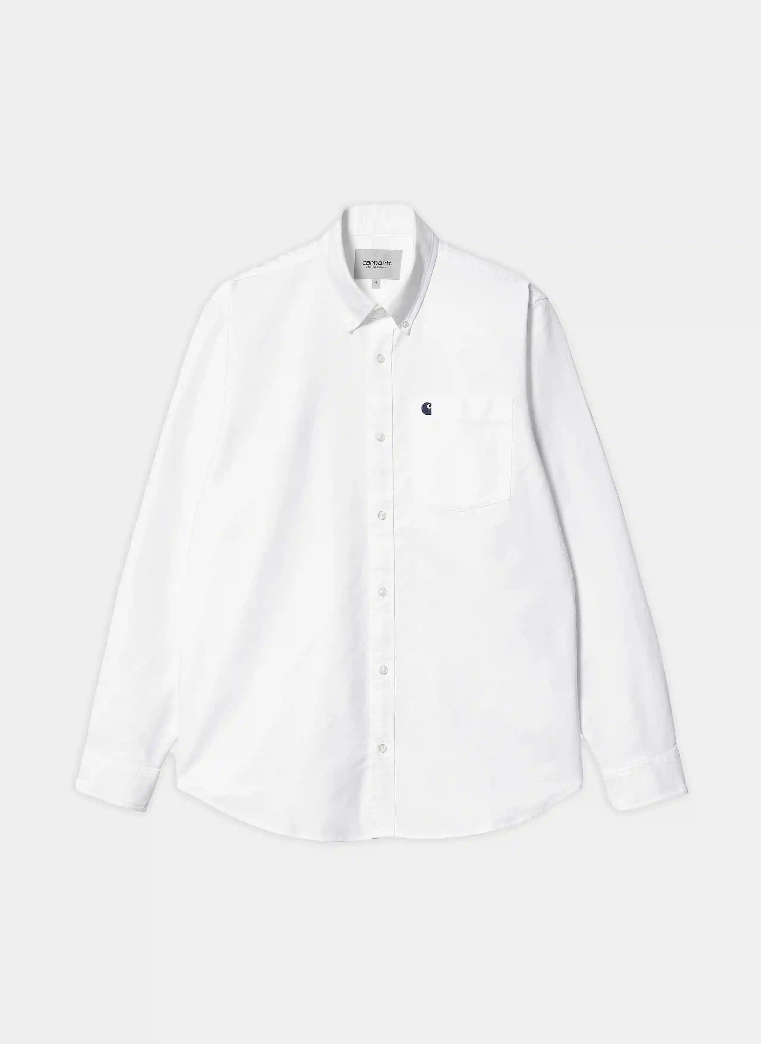 Рубашка L/S C-Logo Shirt White / Dark Navy