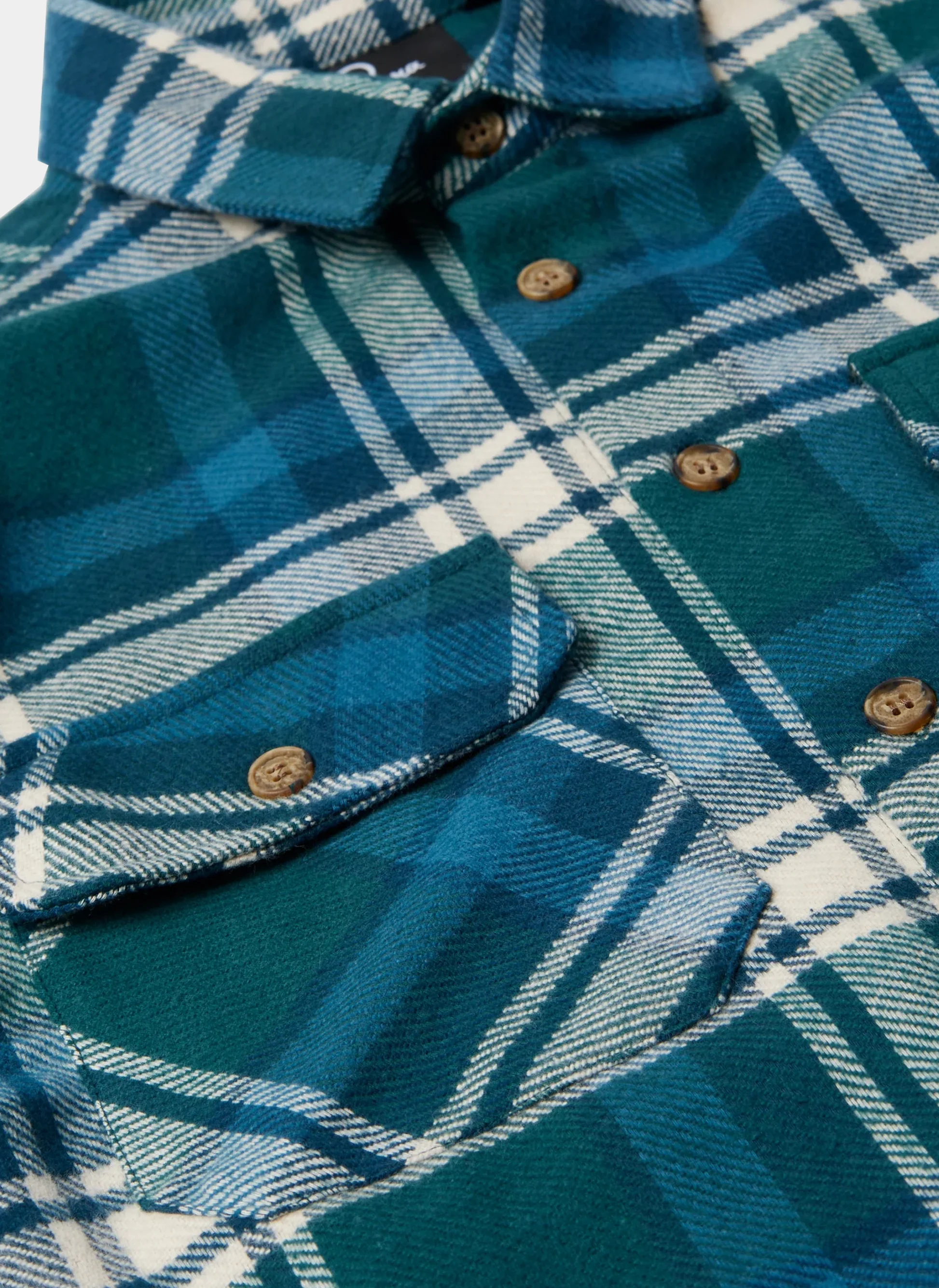 Овершот Crow Flanel Shirt Pine Green
