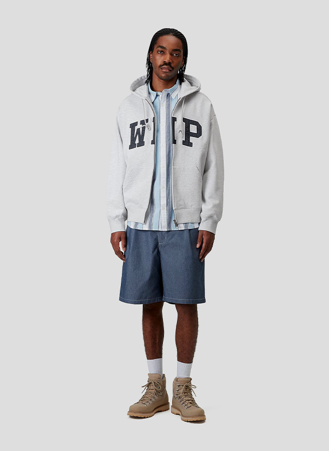 Худи на молнии ‘Hooded WIP Sweat Jacket’ ASH HEATHER (STONE WASHED) Худи на молнии ‘Hooded WIP Sweat Jacket’ ASH HEATHER (STONE WASHED)