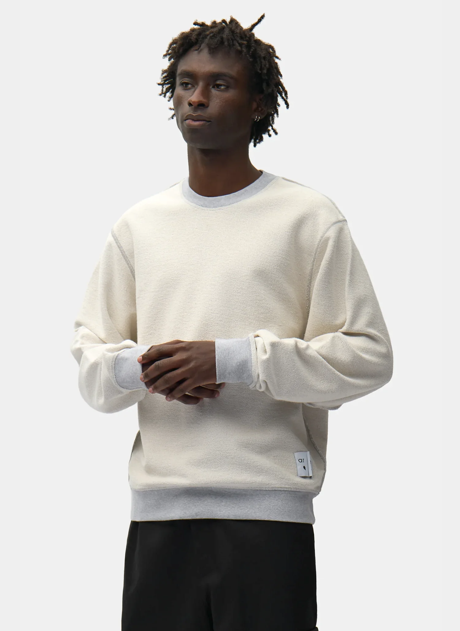 Свитшот Reversible Label Crewneck Grey