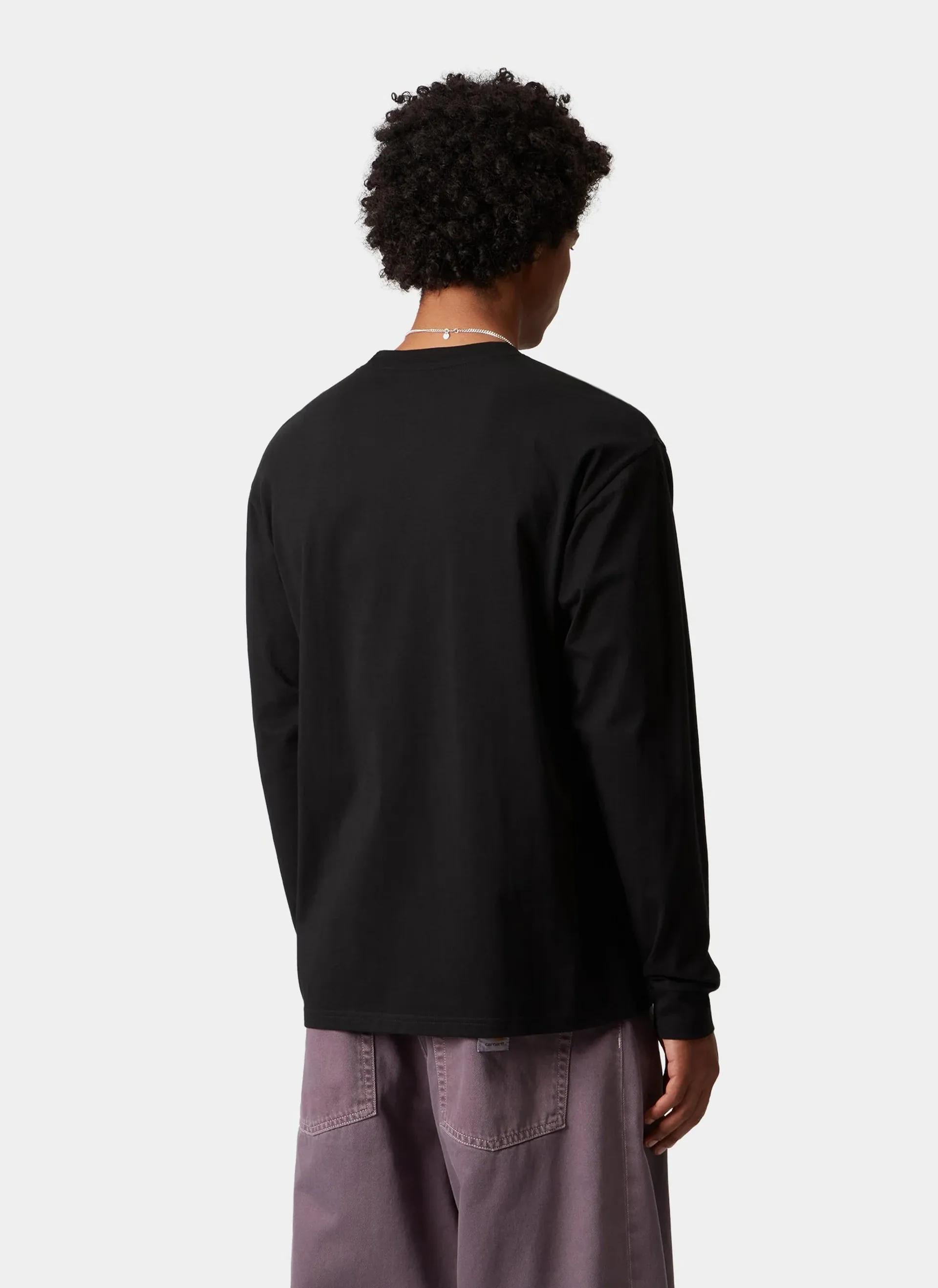 Лонгслив L/S Pocket Heart T-Shirt Black / Black