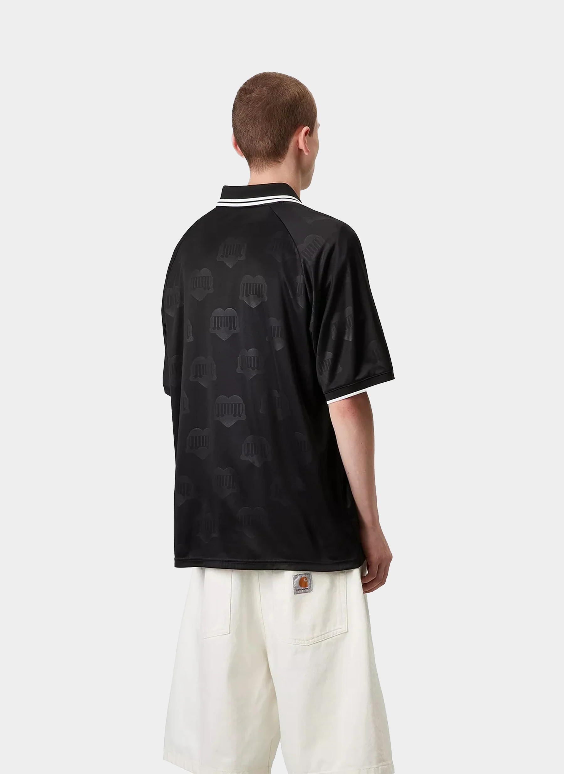 Футболка S/S Hartt’s Football T-Shirt Heart Train Jacquard, Black