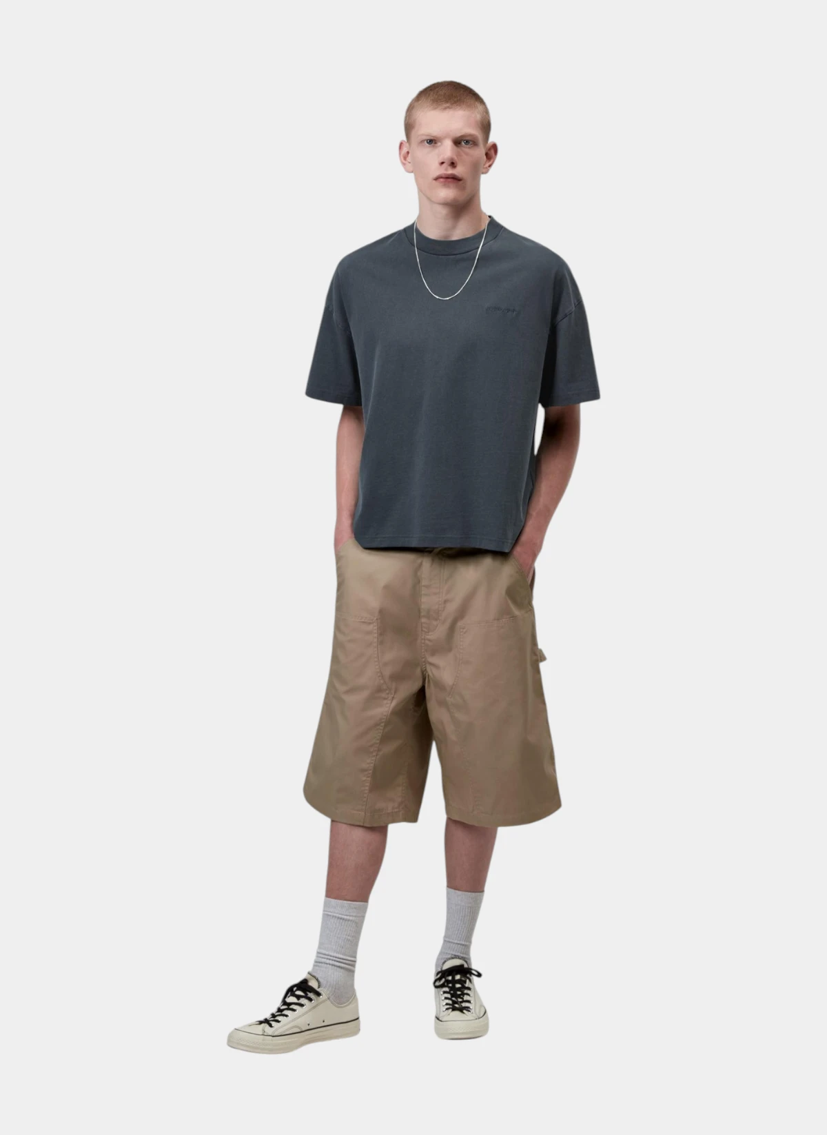 Футболка S/S Benton T-Shirt Carbon (Garment Dyed)