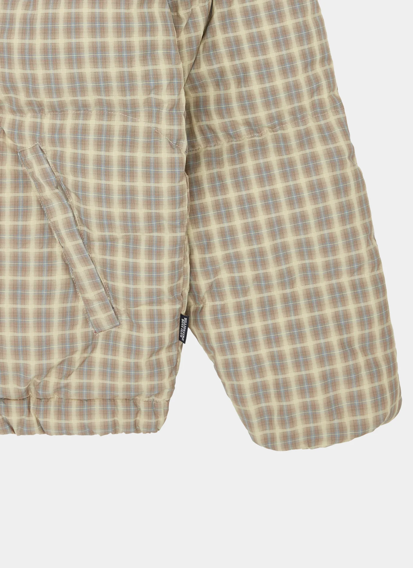 Куртка Script Nylon Check Puffer Jacket Brown Check