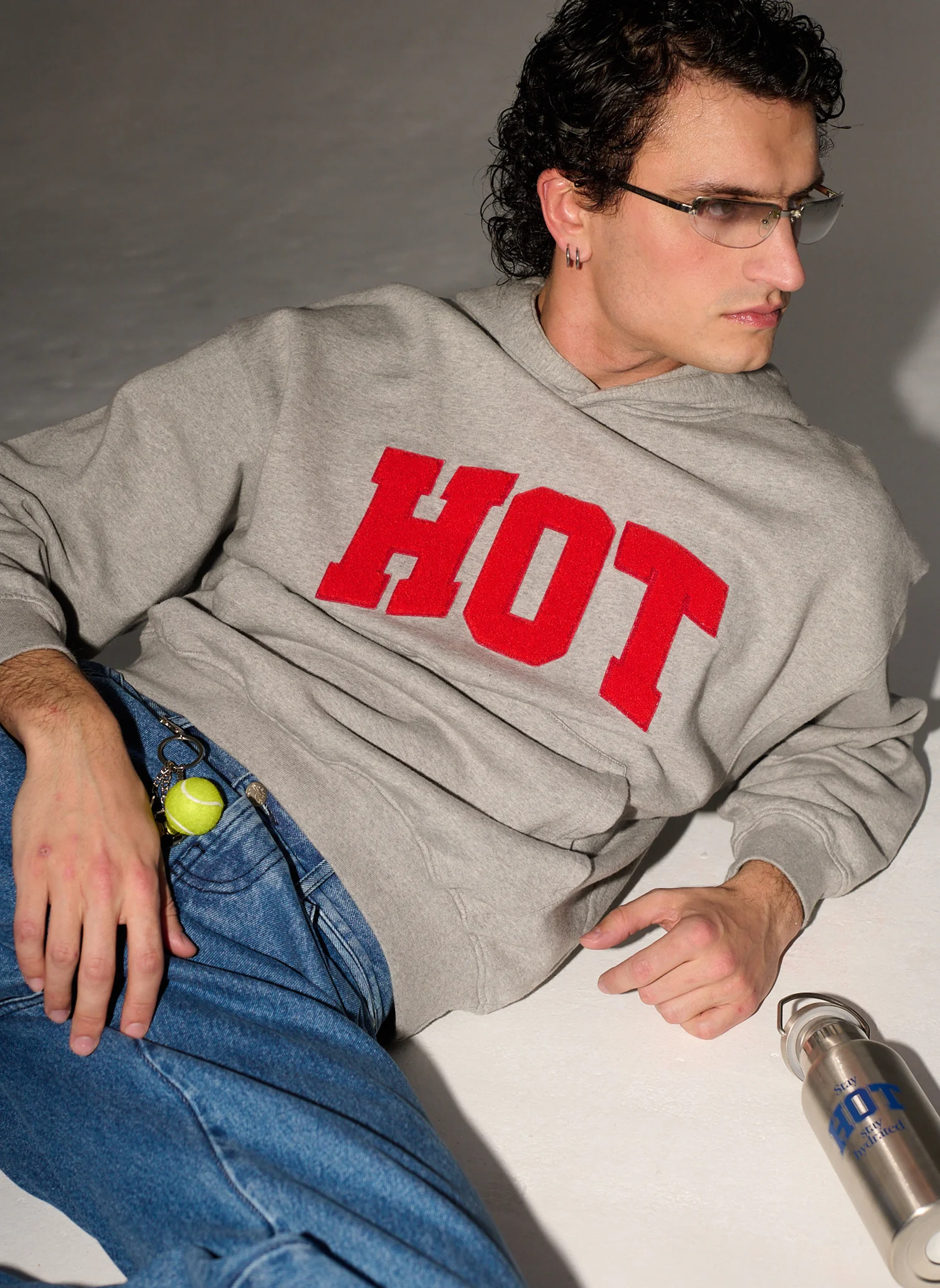 Худи Carne University Hoodie Melange Grey