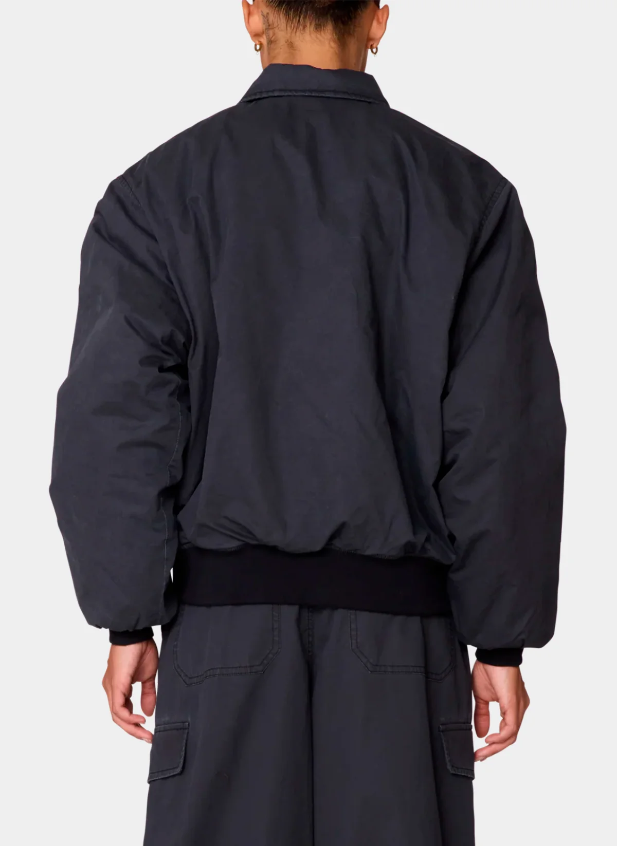 Бомбер Florien Bomber Black Faded Wash