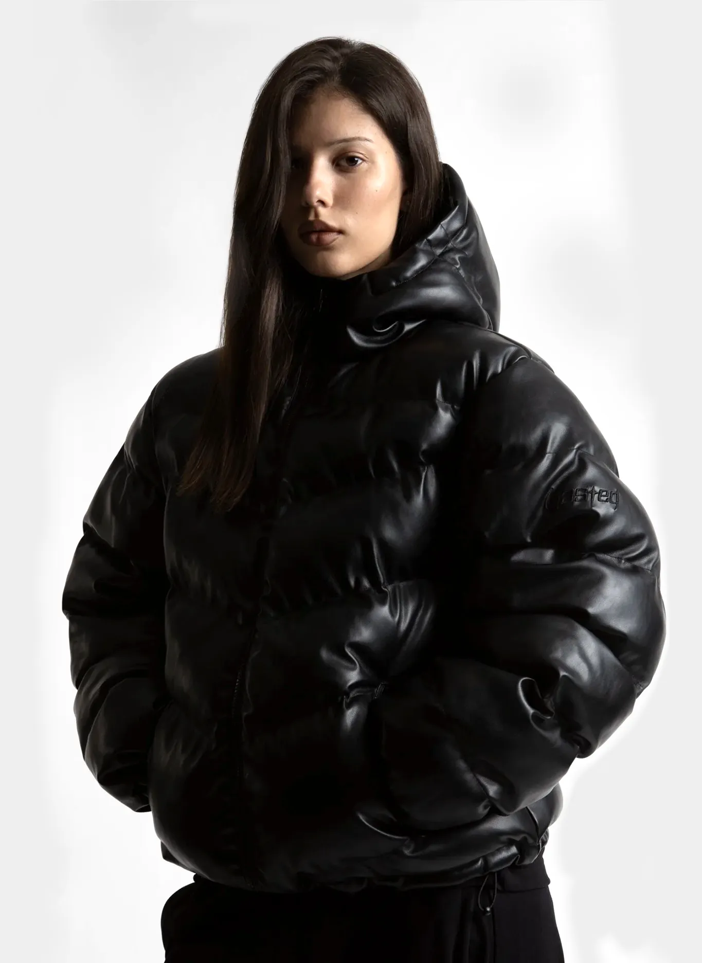 Пуховик Skull Puffer Jacket Black