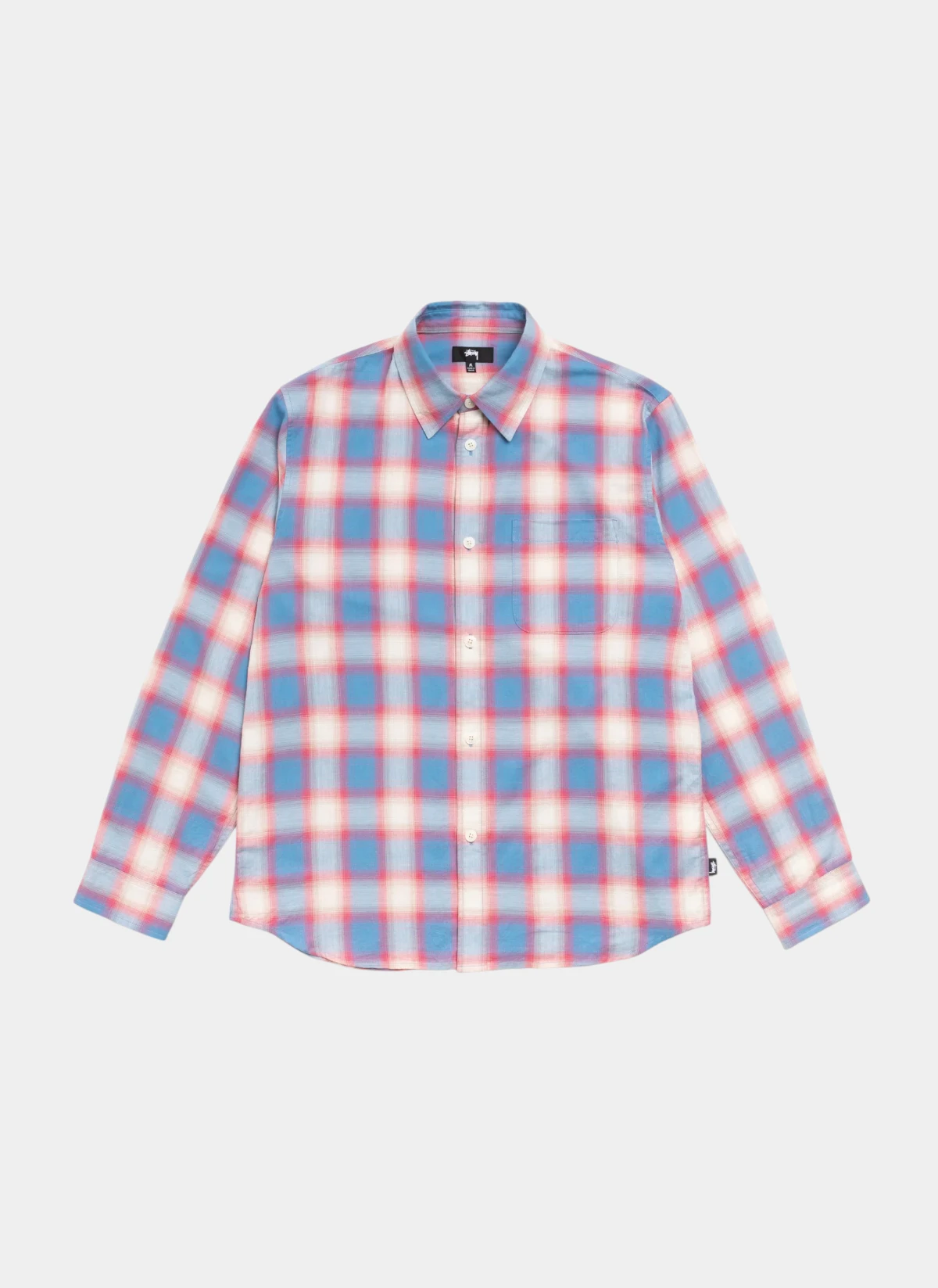 Рубашка Beach Ombre Plaid Shirt Blue