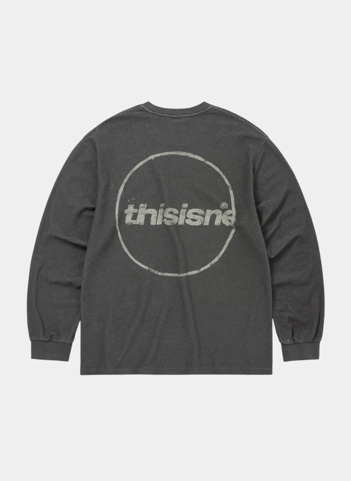 Лонгслив C-Logo Wale L/S Tee Charcoal
