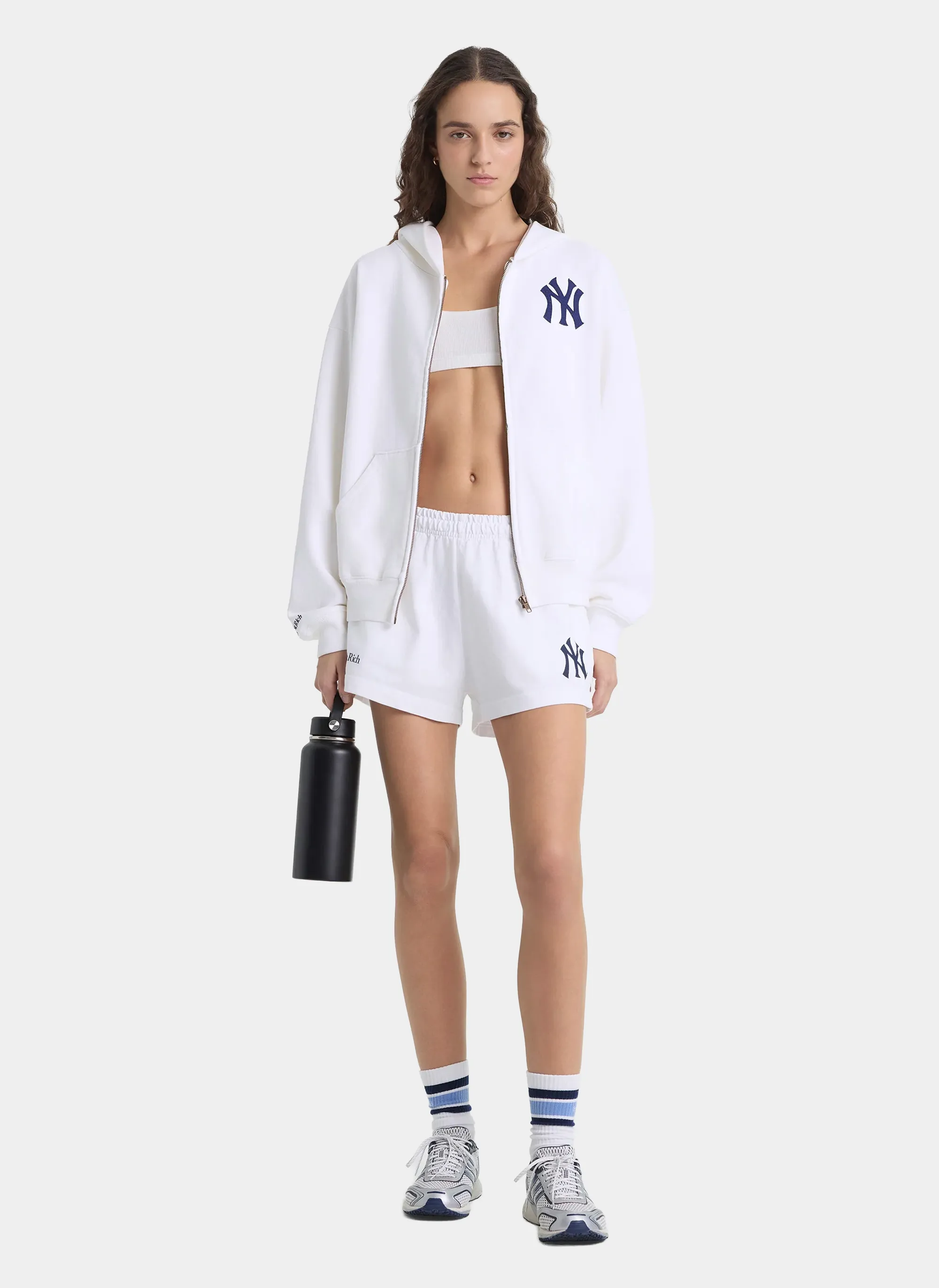 Худи на молнии Heritage Yankees Serif Zip Hoodie White