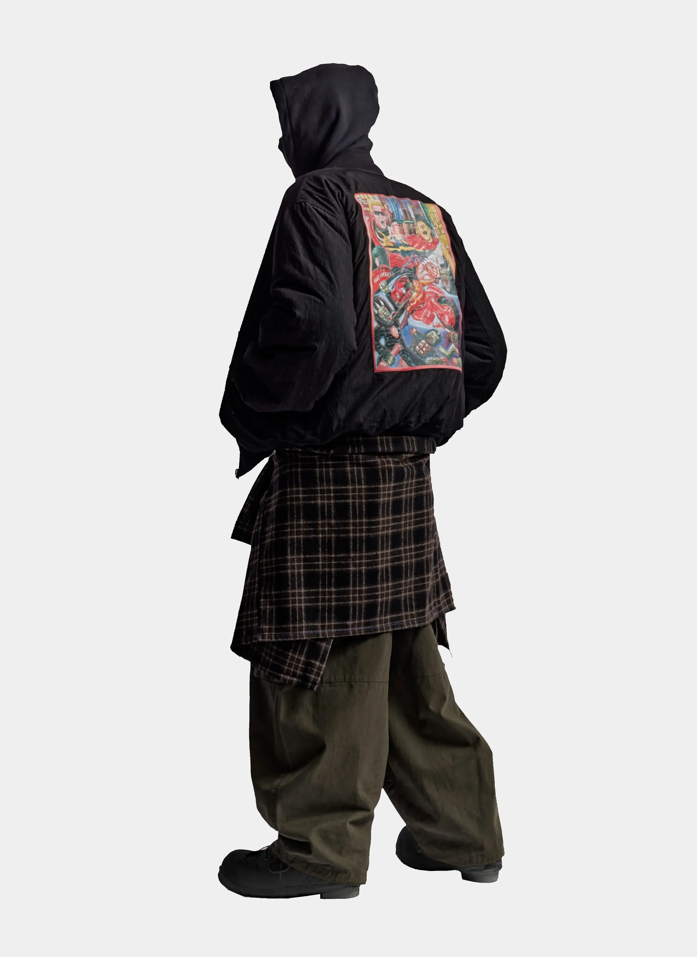 Бомбер Shotaru Reversible Bomber Jacket Black