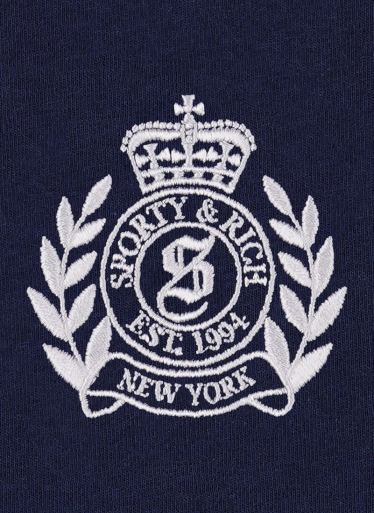 Свитшот NY Crest Embroidered Quarter Zip Dark Navy