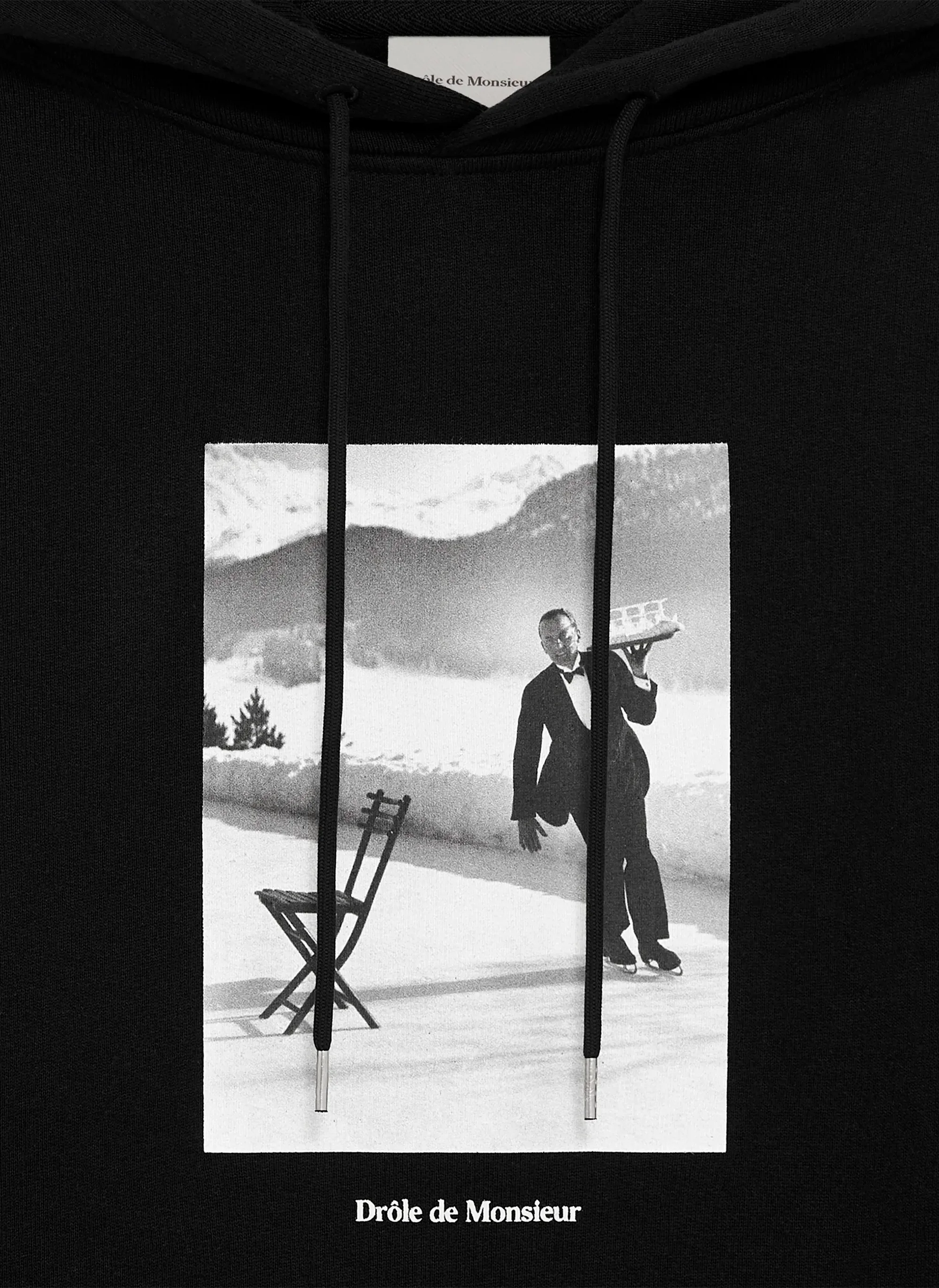 Худи Le Hoodie Ice Skating Waiter Black