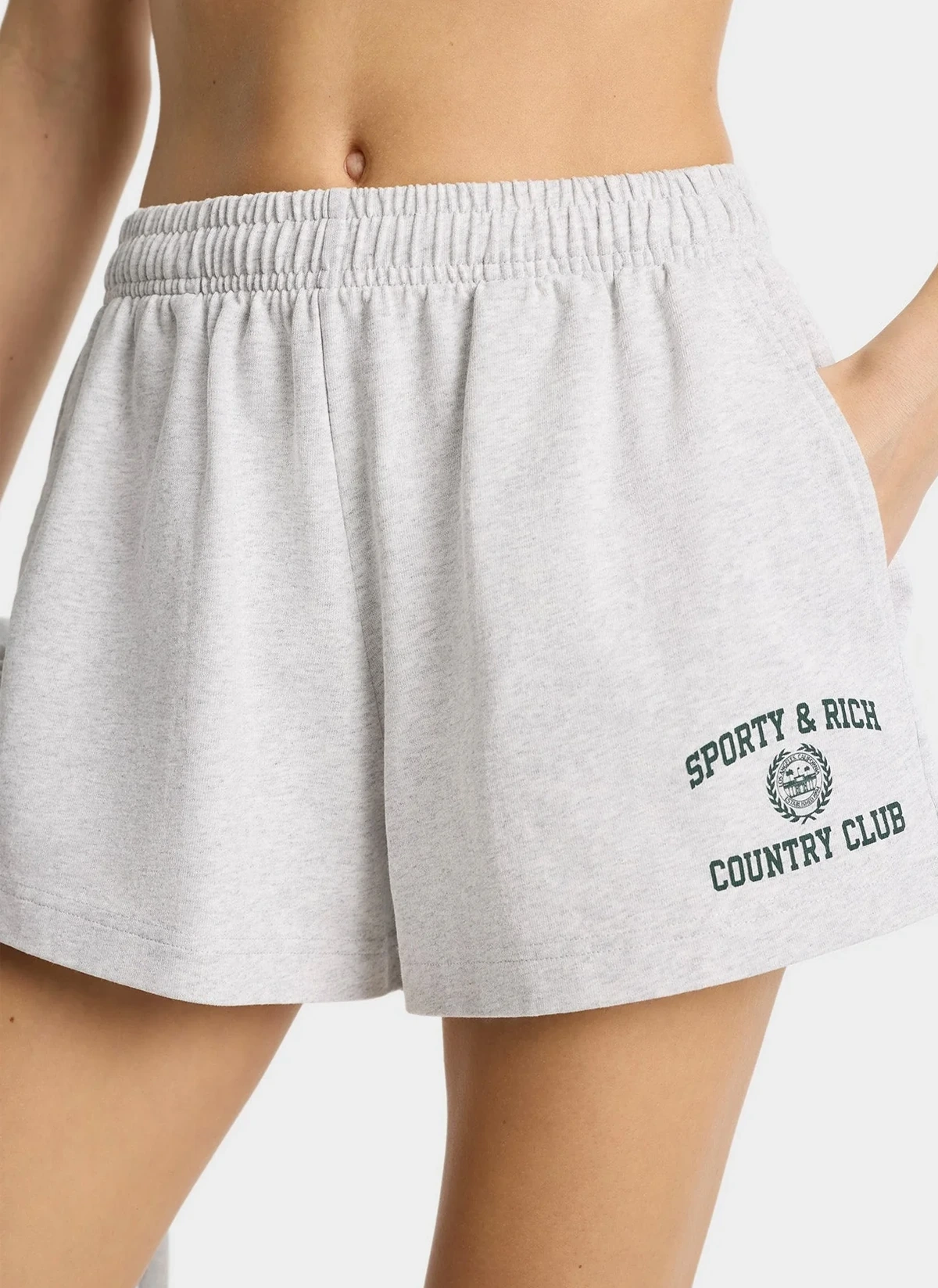 Шорты женские Varsity Crest Disco Short Heather Gray