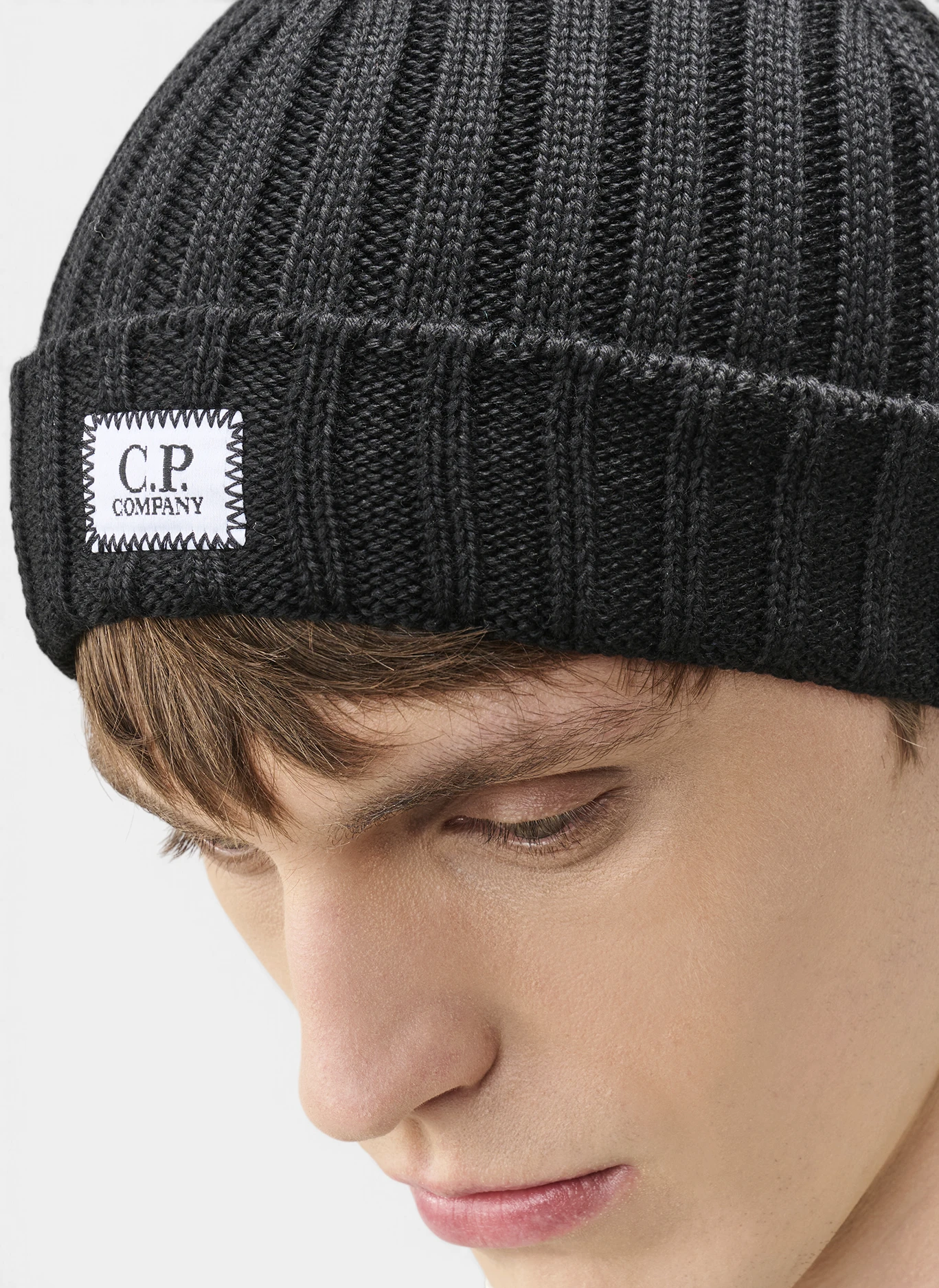 Шапка Extrafine Merino Wool Logo Beanie Black