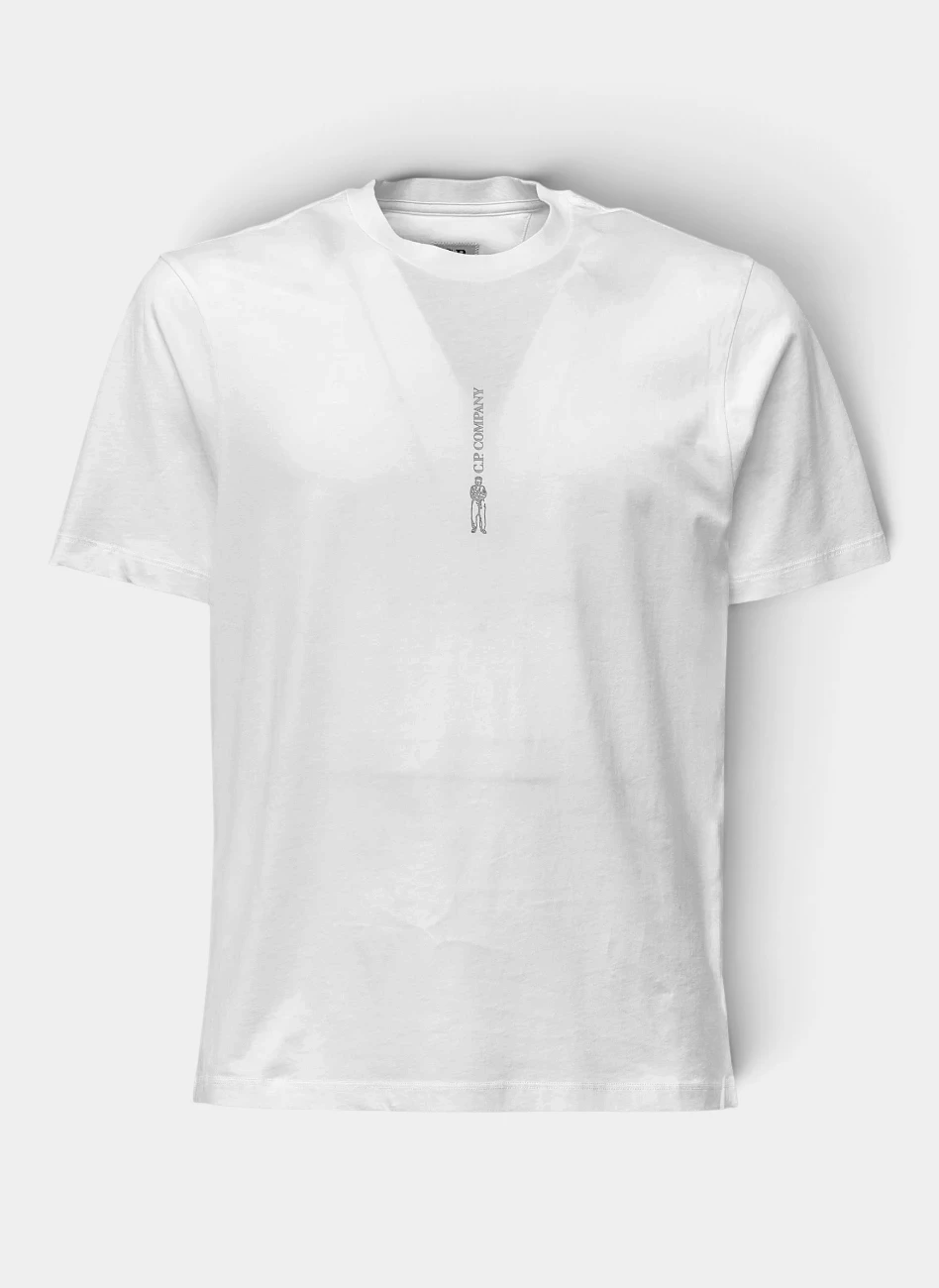 Футболка 30/1 Jersey Short Sleeve Logo T-Shirt Gauze White