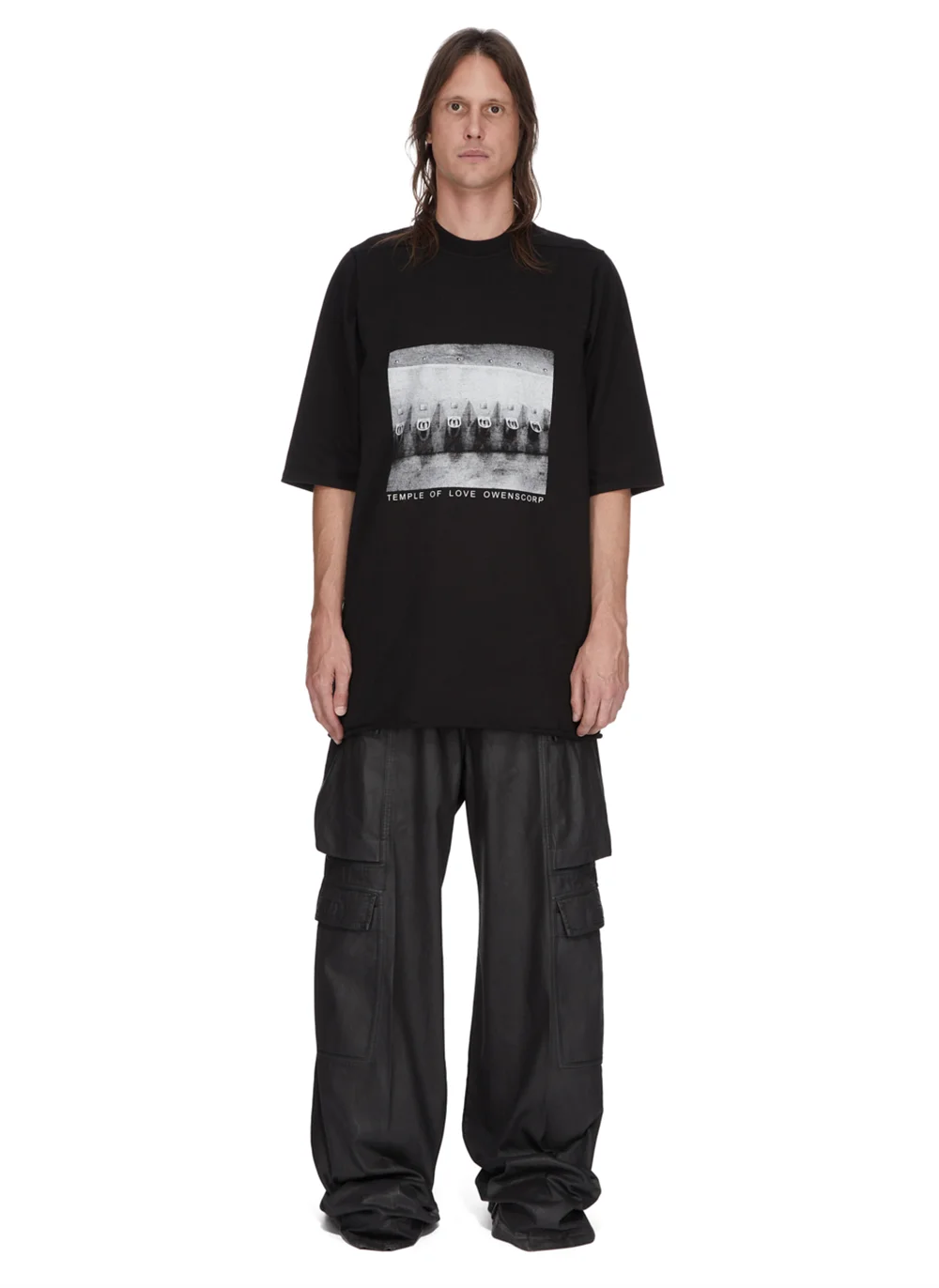 Футболка Temple Of Love Jumbo Print SS T-Shirt  Black / Milk