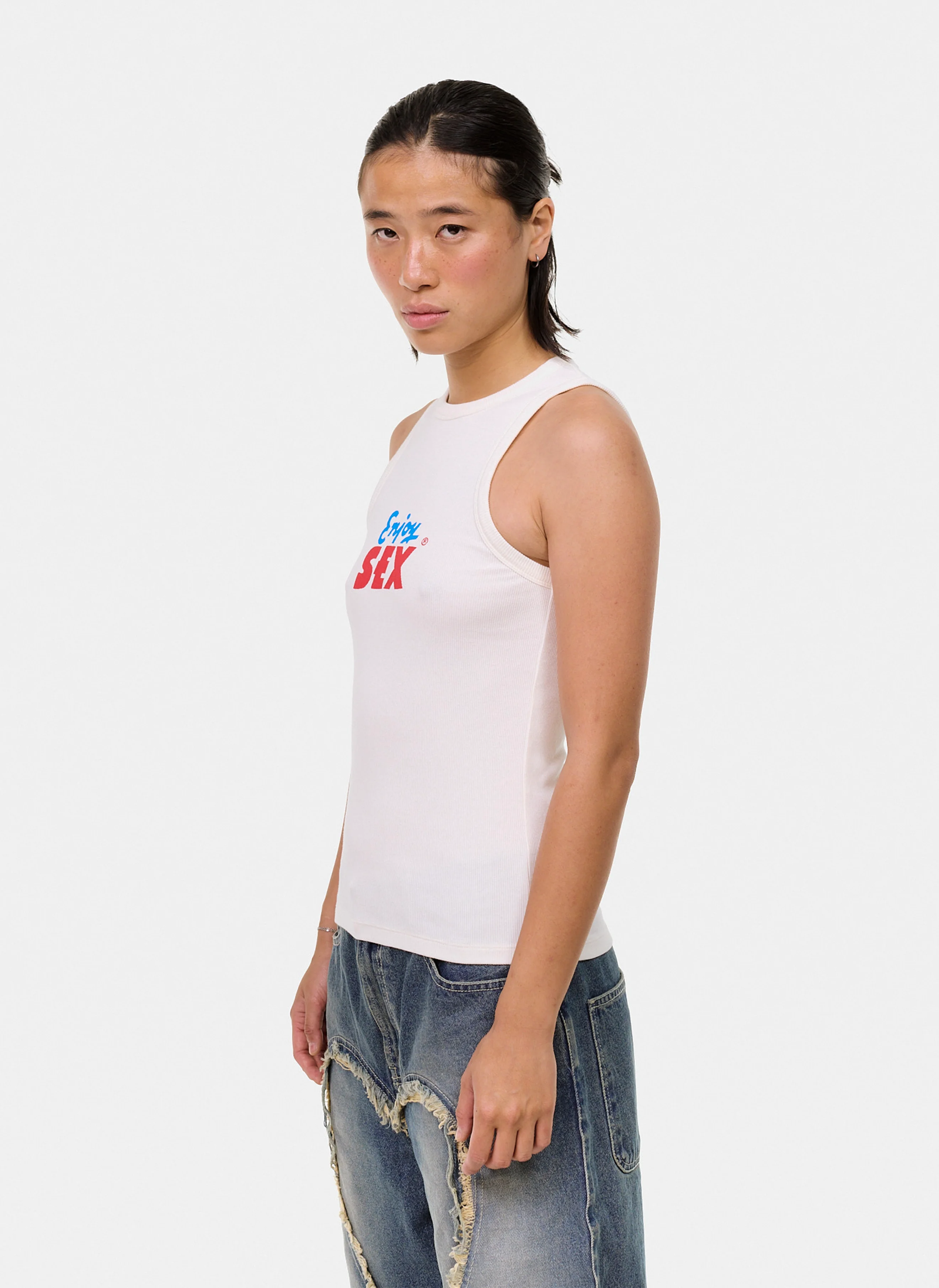 Футболка Enjoy! Tank Top Off-White