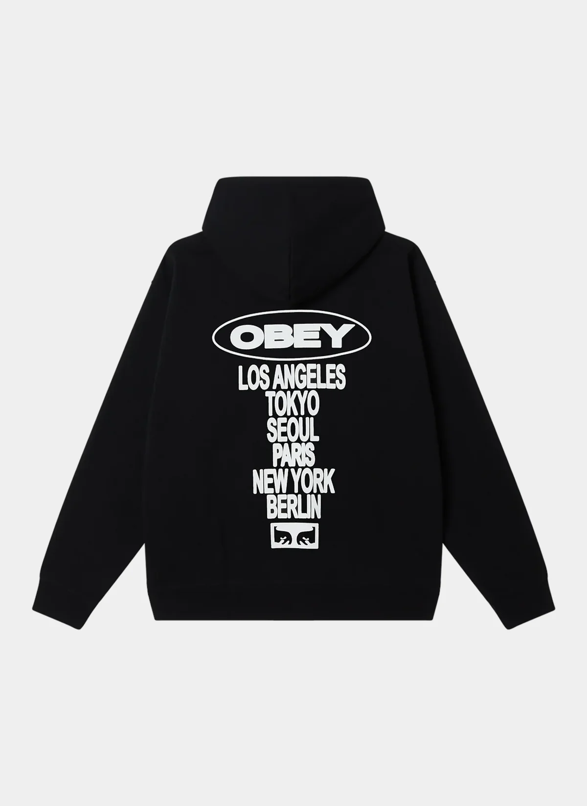 Худи Obey Oval Cities Hood Black