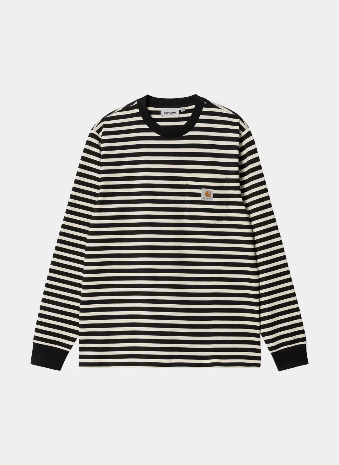 Лонгслив ‘L/S Seidler Pocket T-Shirt’ Salt/ Black