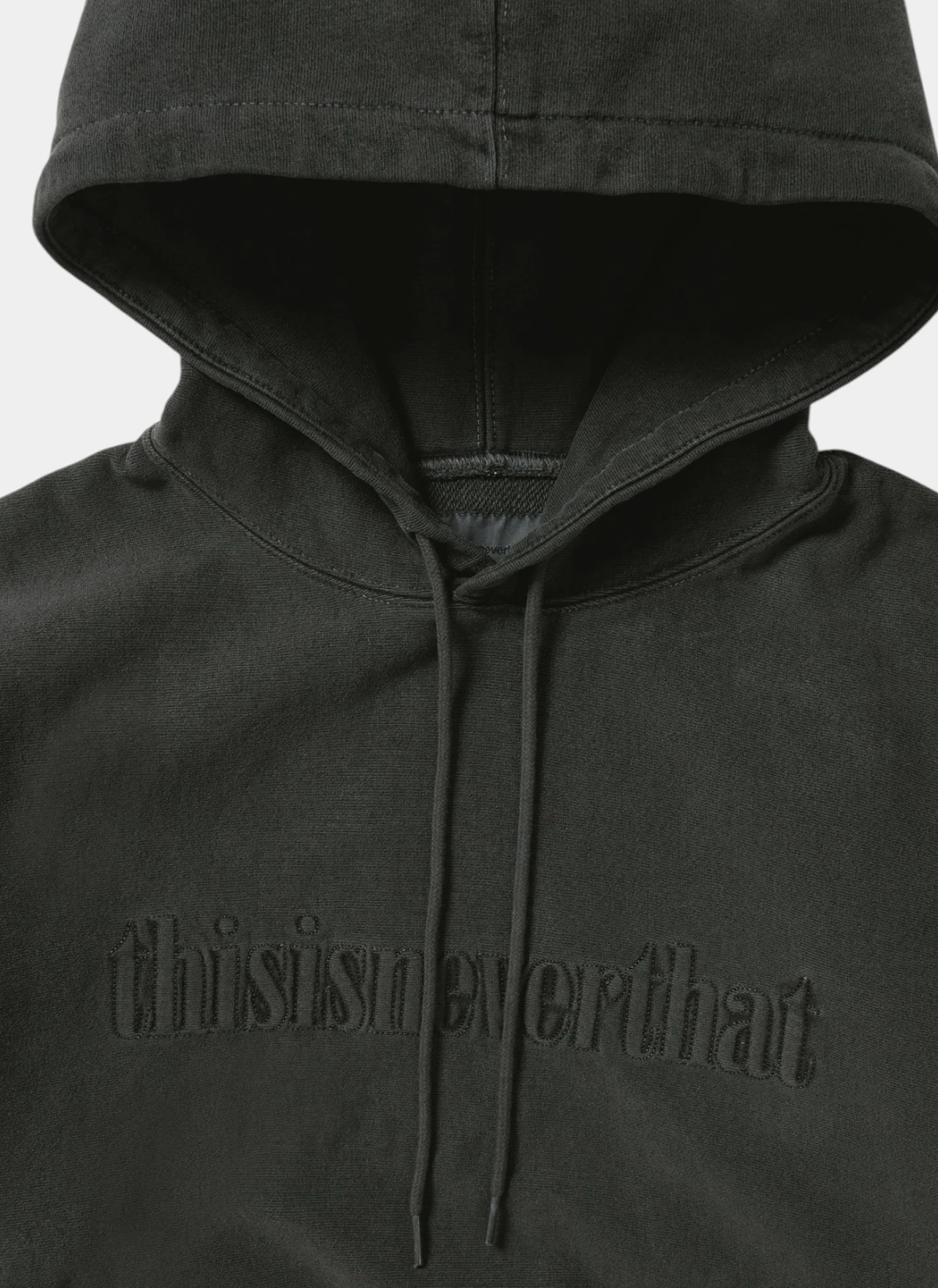 Худи Overdyed Embroidery Hoodie Charcoal