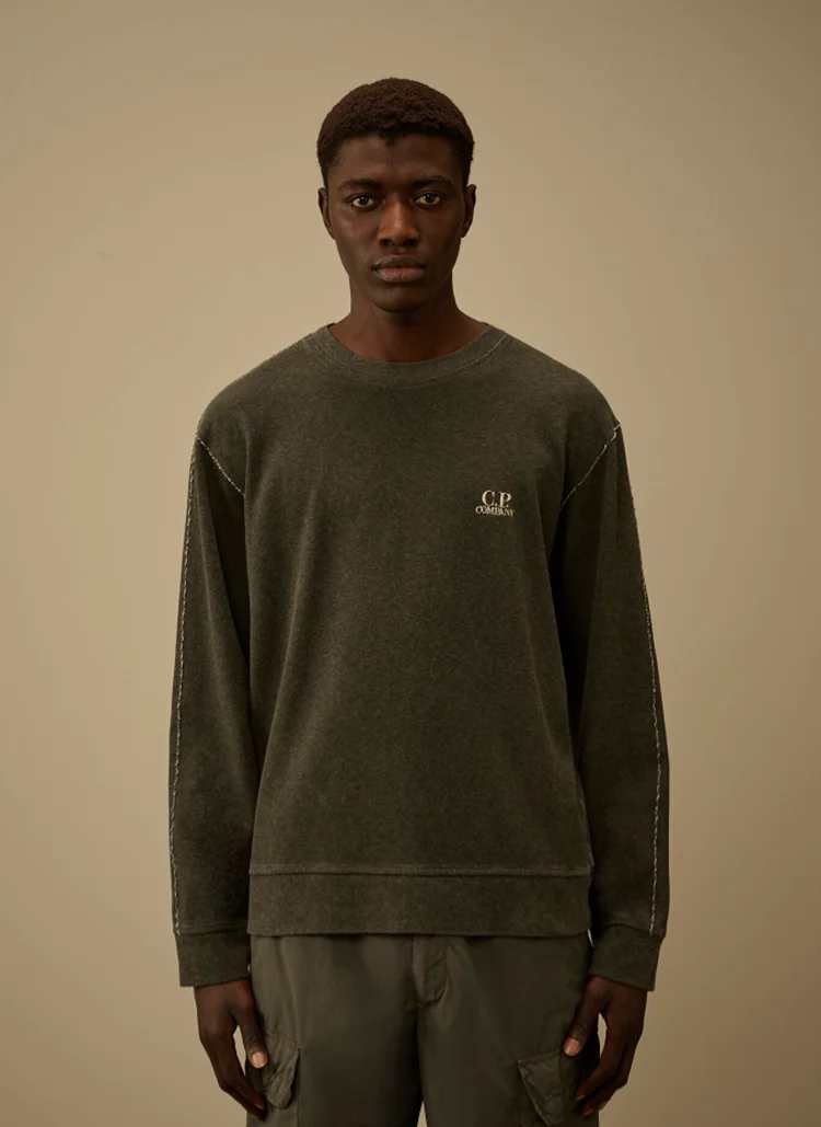 Свитшот Heavy Jersey Plated Crewneck Sweatshirt Gunmetal