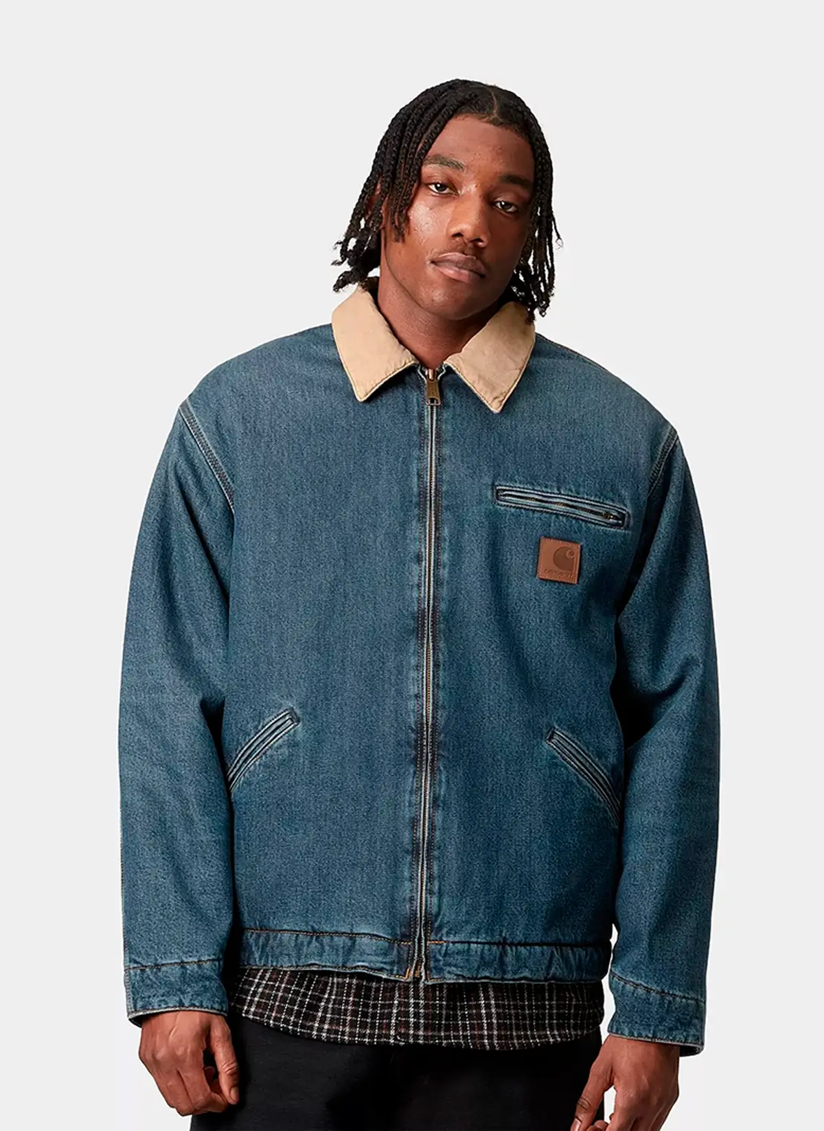 Куртка ‘OG Detroit Jacket’ BLUE / DUSTY H BROWN (WORN USED WASH)