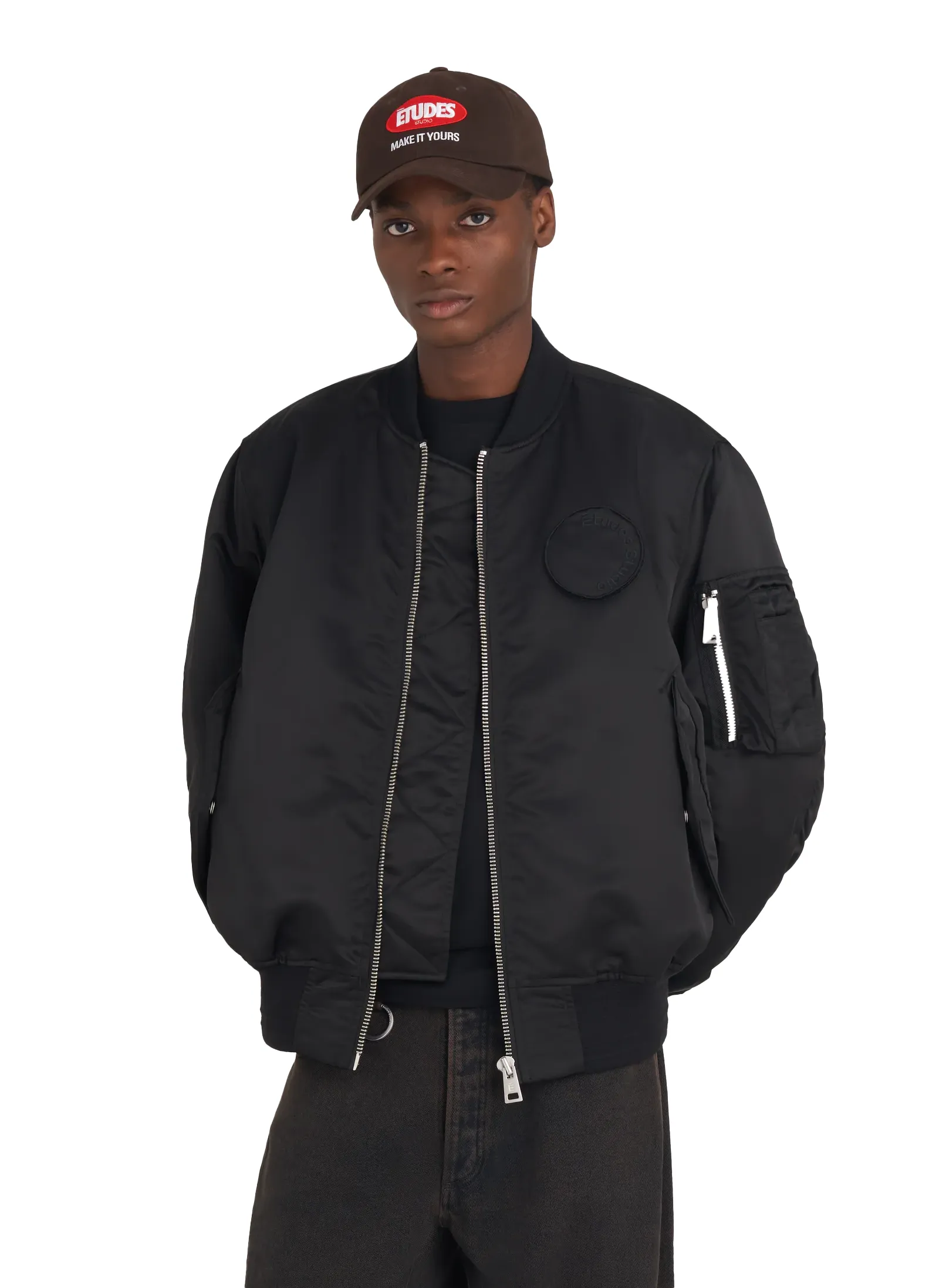Бомбер Nylon Bomber Jacket Black