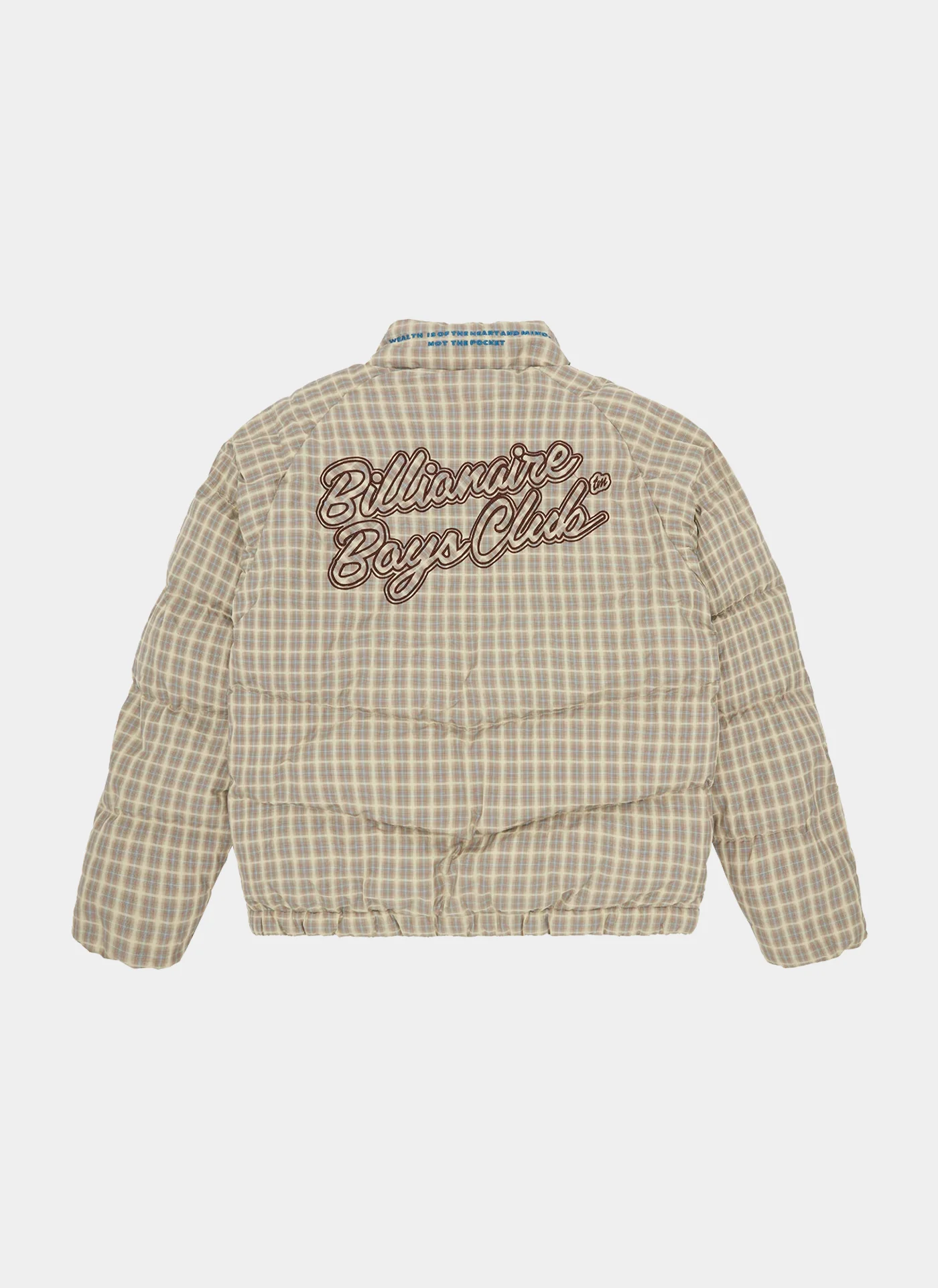 Куртка Script Nylon Check Puffer Jacket Brown Check