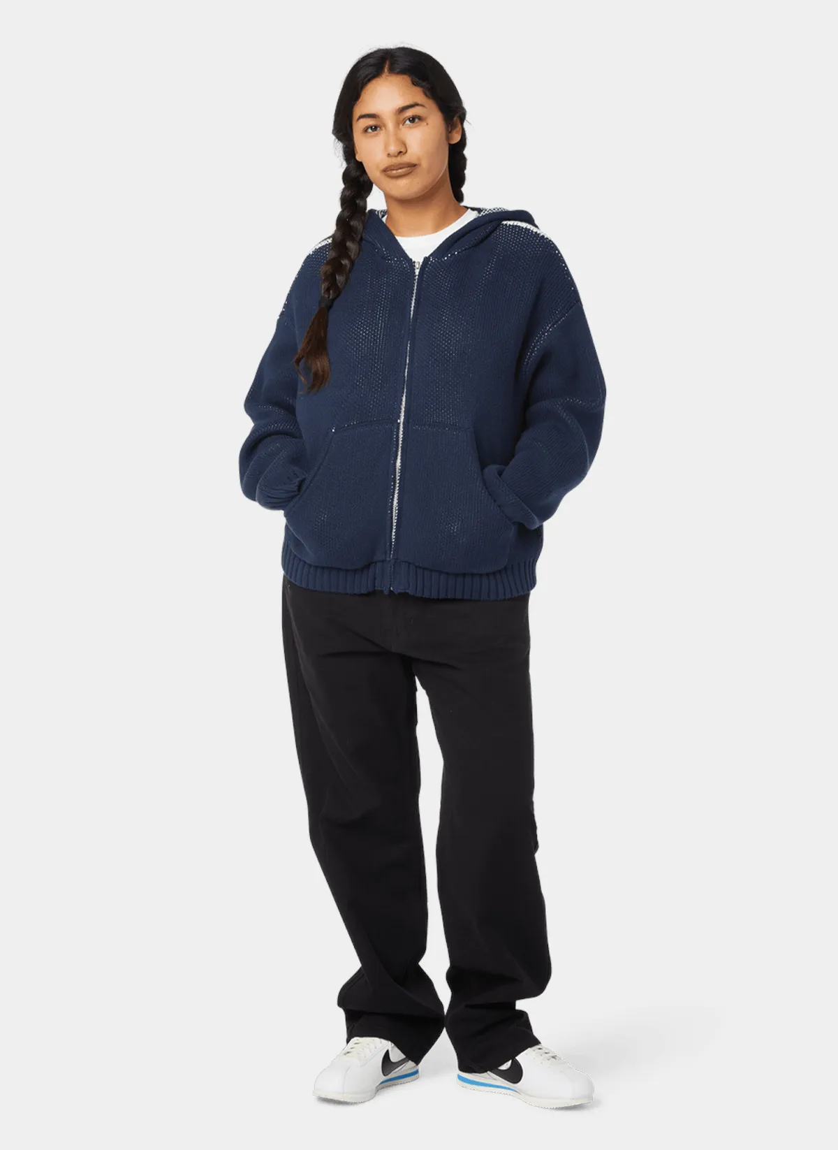 Худи На Молнии Token Zip Hooded Sweater Navy