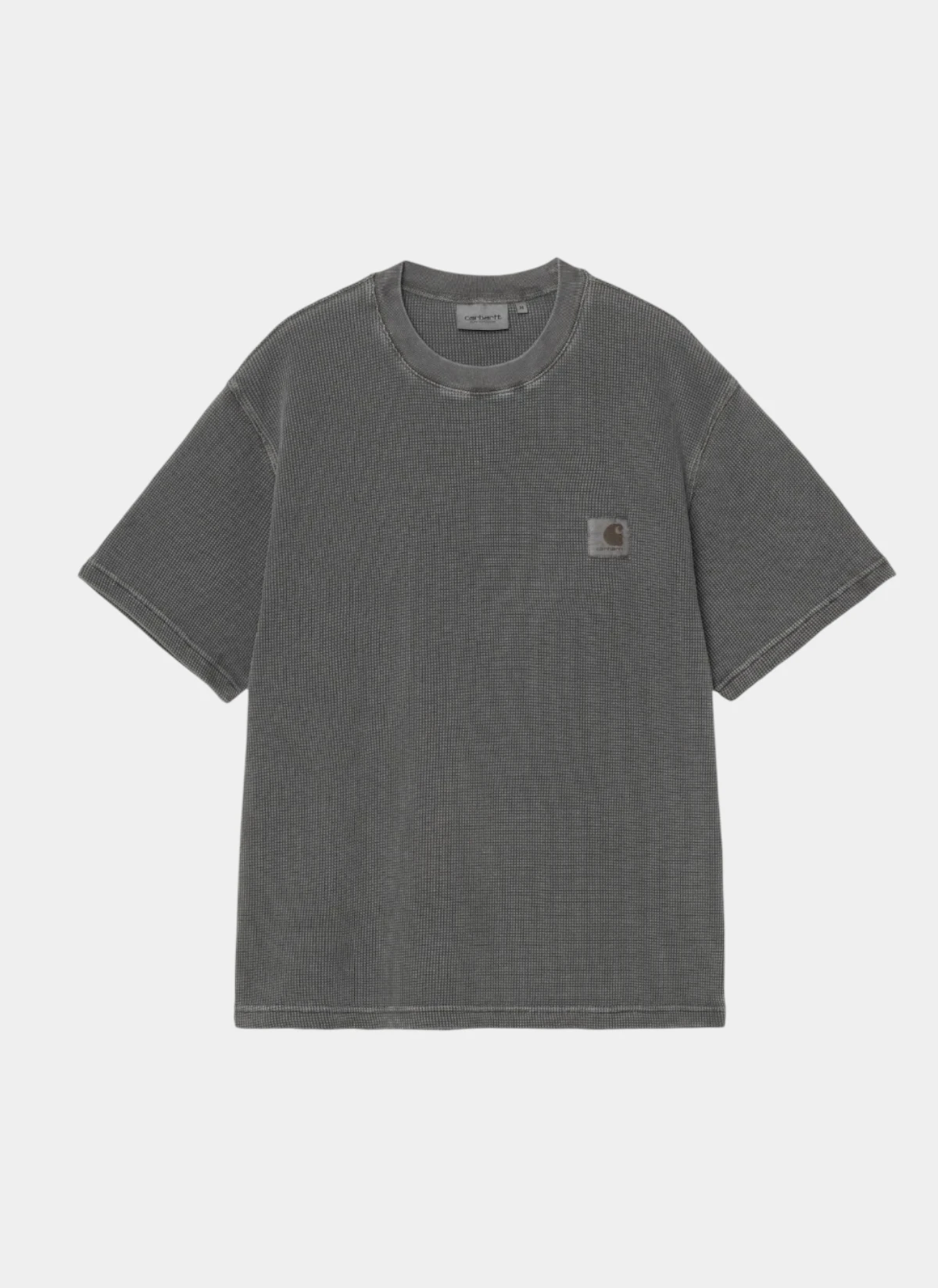 Футболка S/S Nelson Waffle T-Shirt Black (Garment Dyed)