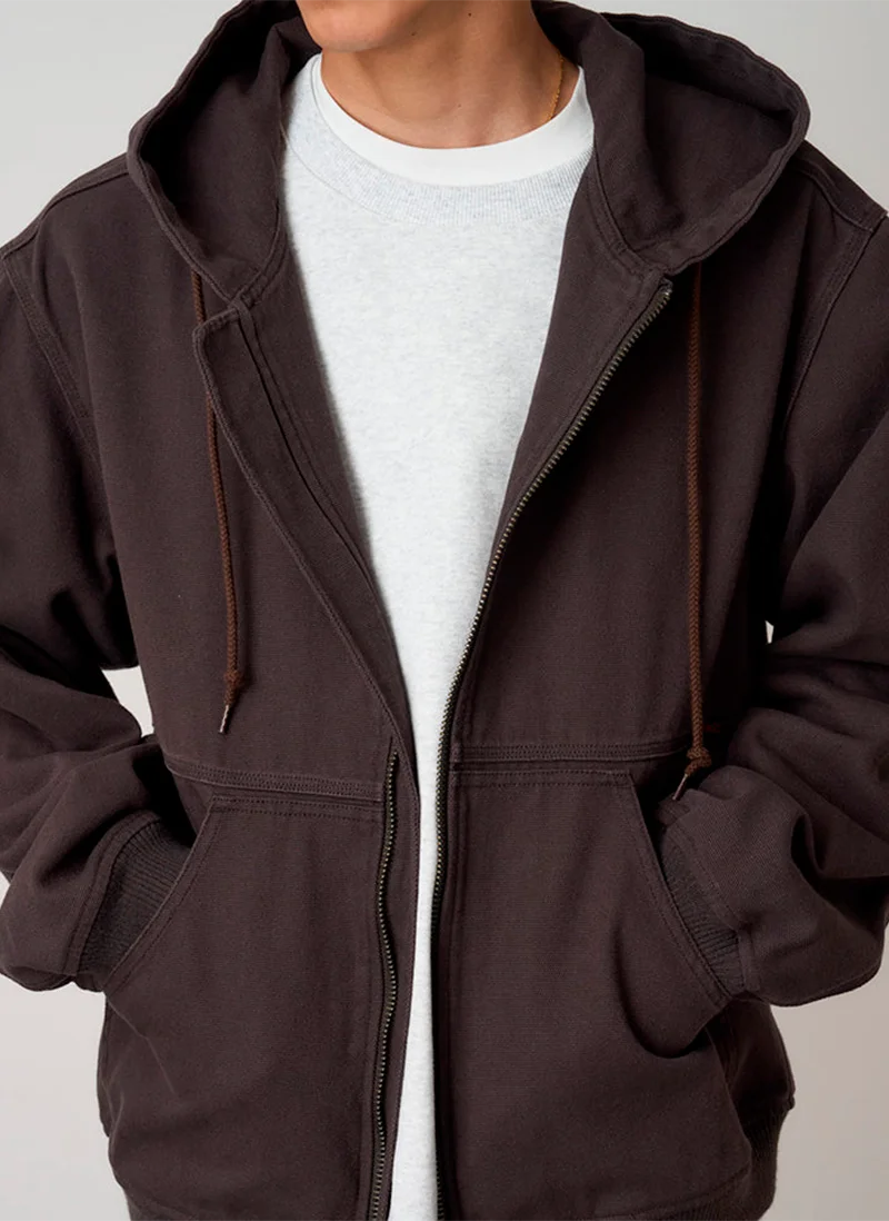Худи на молнии El Cap Canvas Hooded Jacket Umber