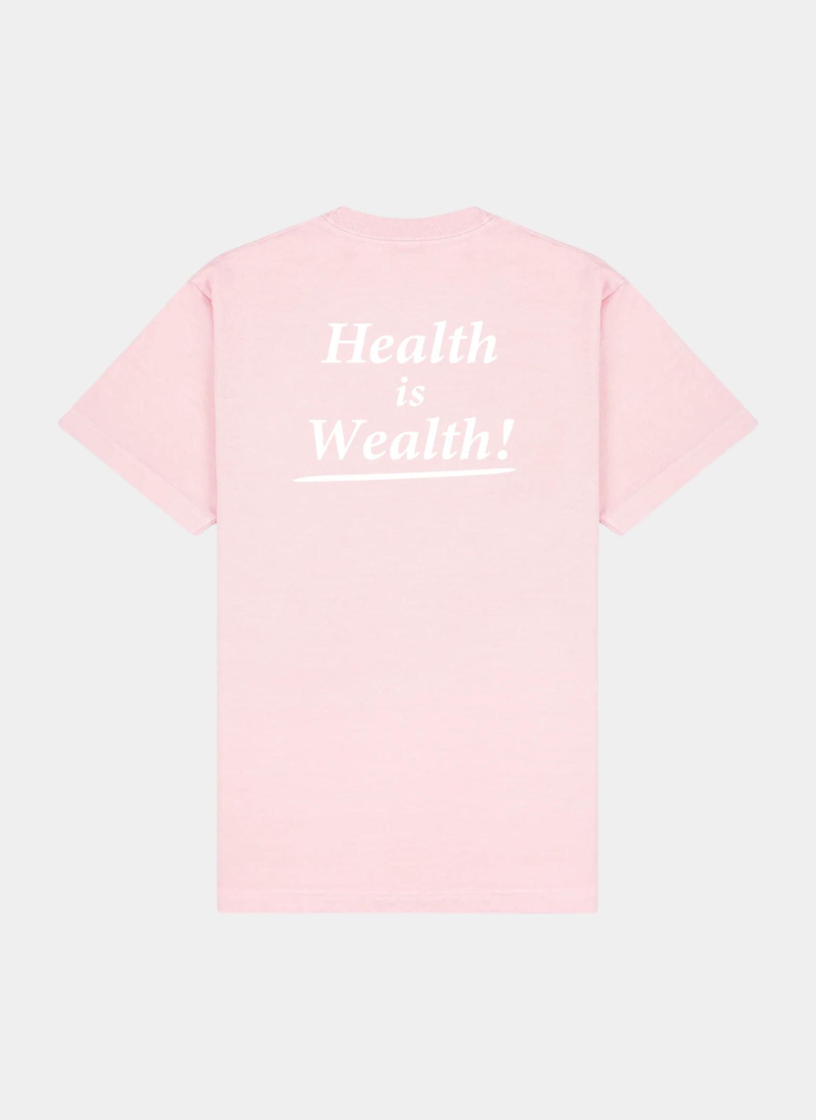 Футболка Health Is Wealth T-Shirt Clear Pink/White