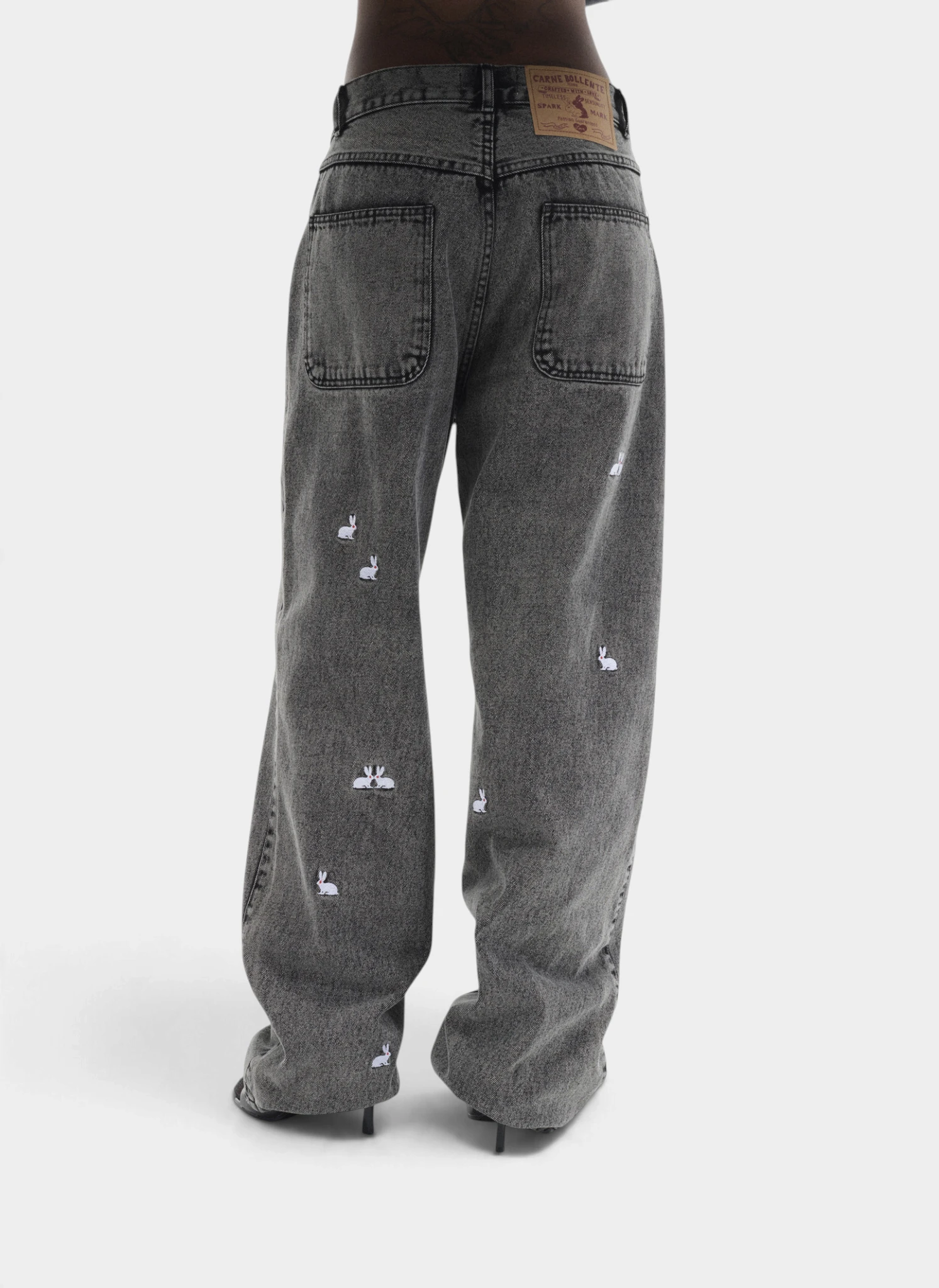 Джинсы A Billionhare Denim Pants Washed Black