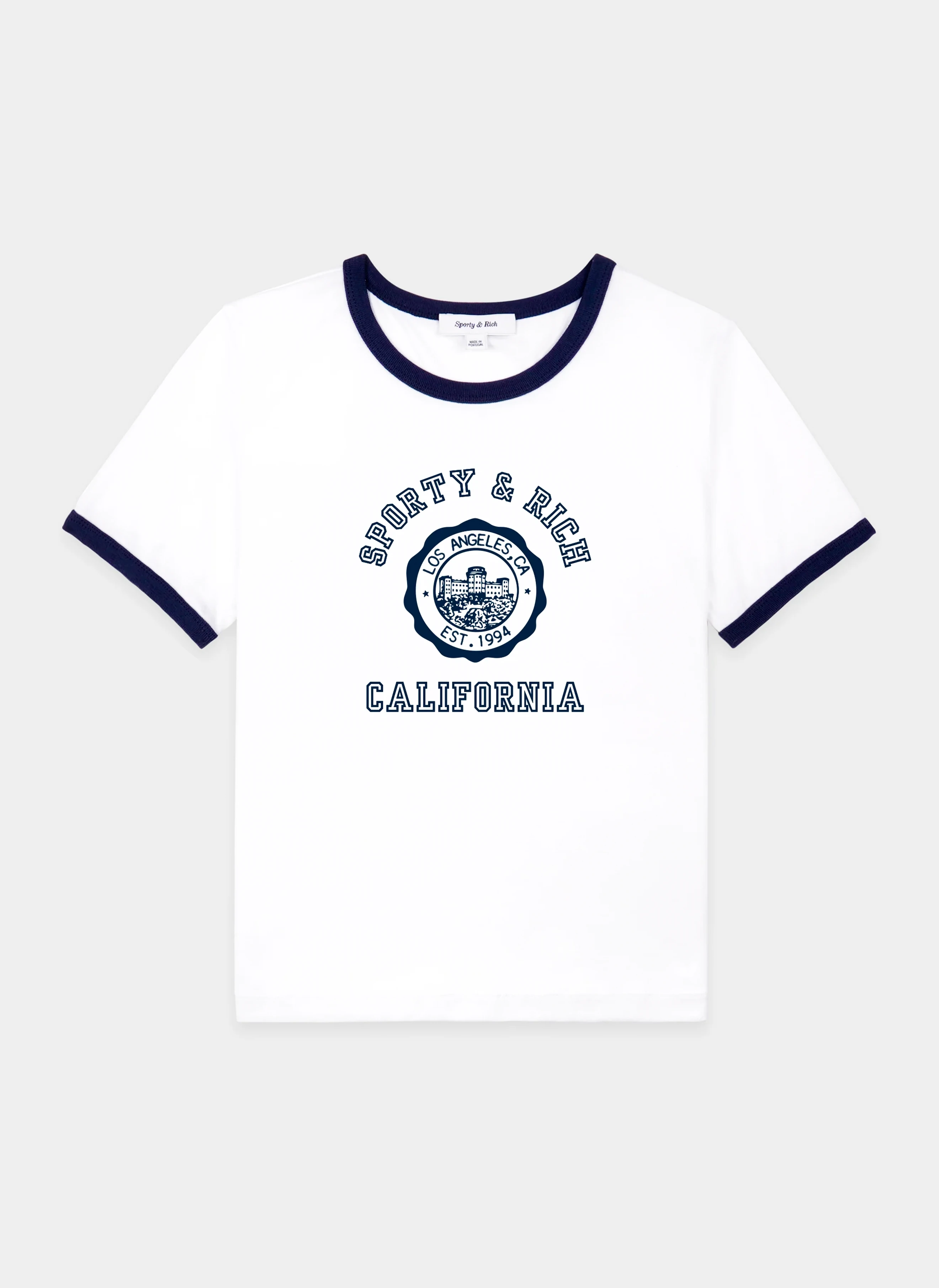 Футболка женская California Emblem Ringer Tee White