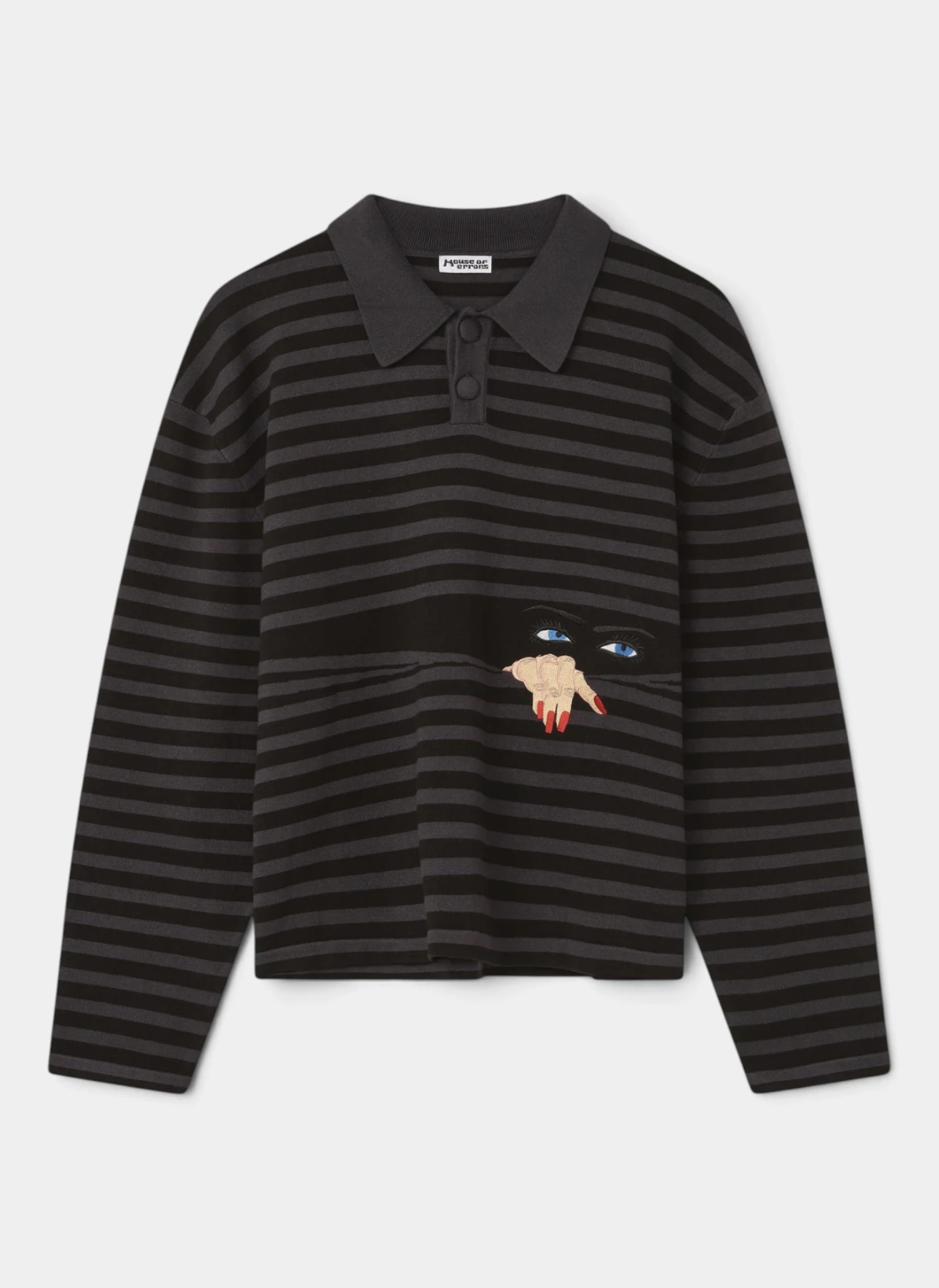 Поло Knitted Peeping Rugby Black/Grey