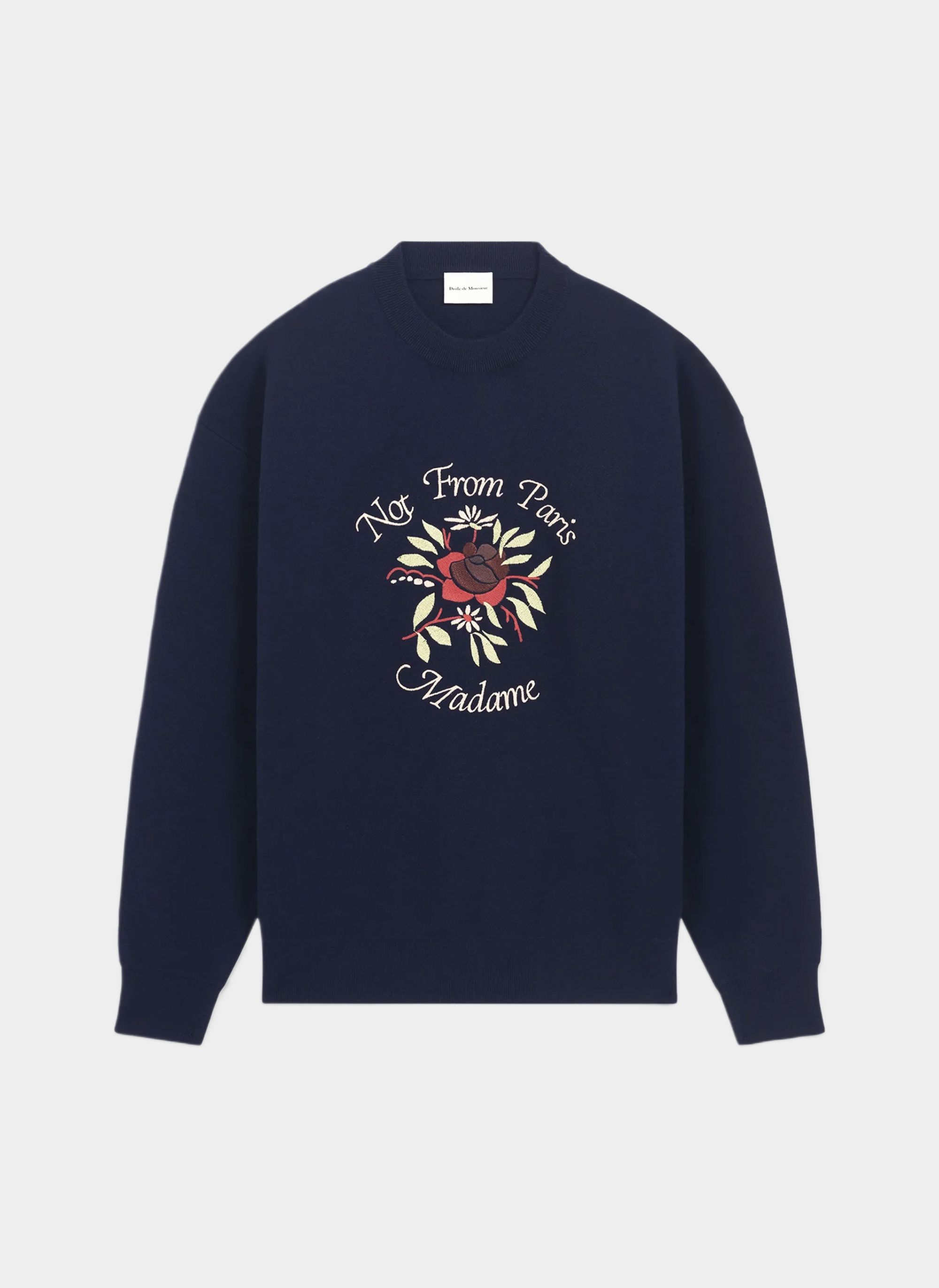 Свитер Le Maille Slogan Fleurs Свитер Le Maille Slogan Fleurs