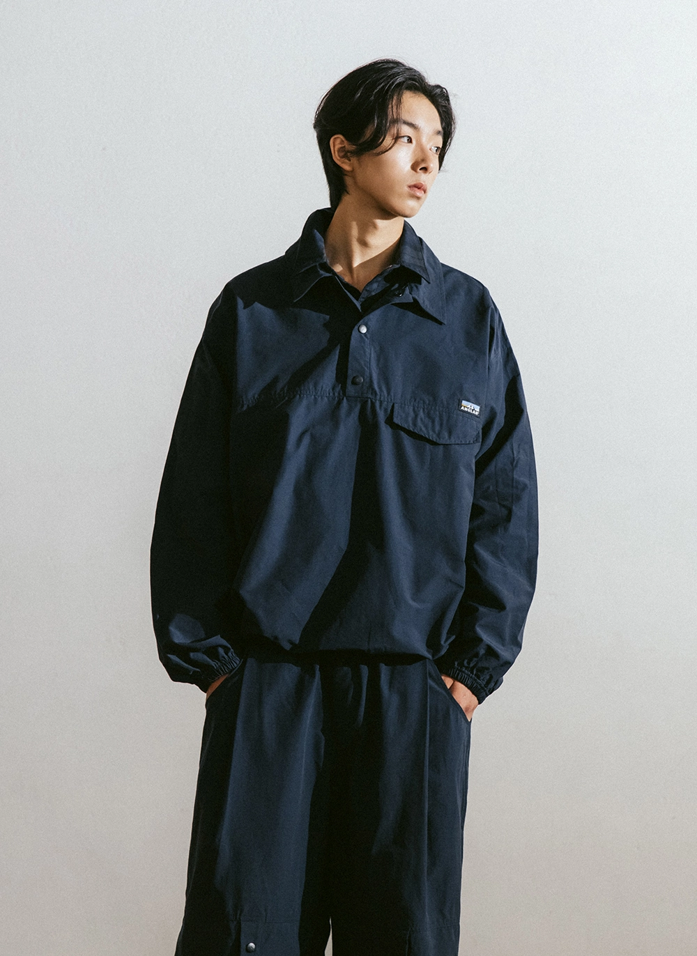 Пуловер Perky Button Collar Pullover Black