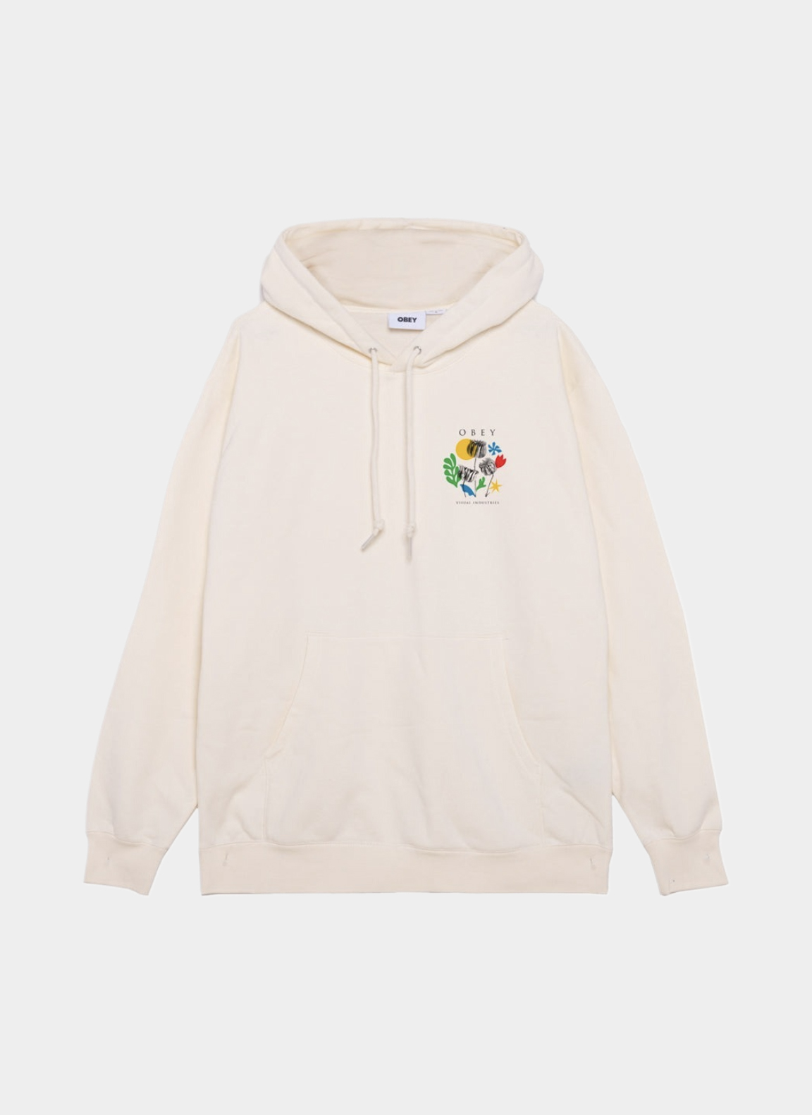 Худи ‘OBEY FLOWERS PAPERS SCISSORS’ UNBLEACHED